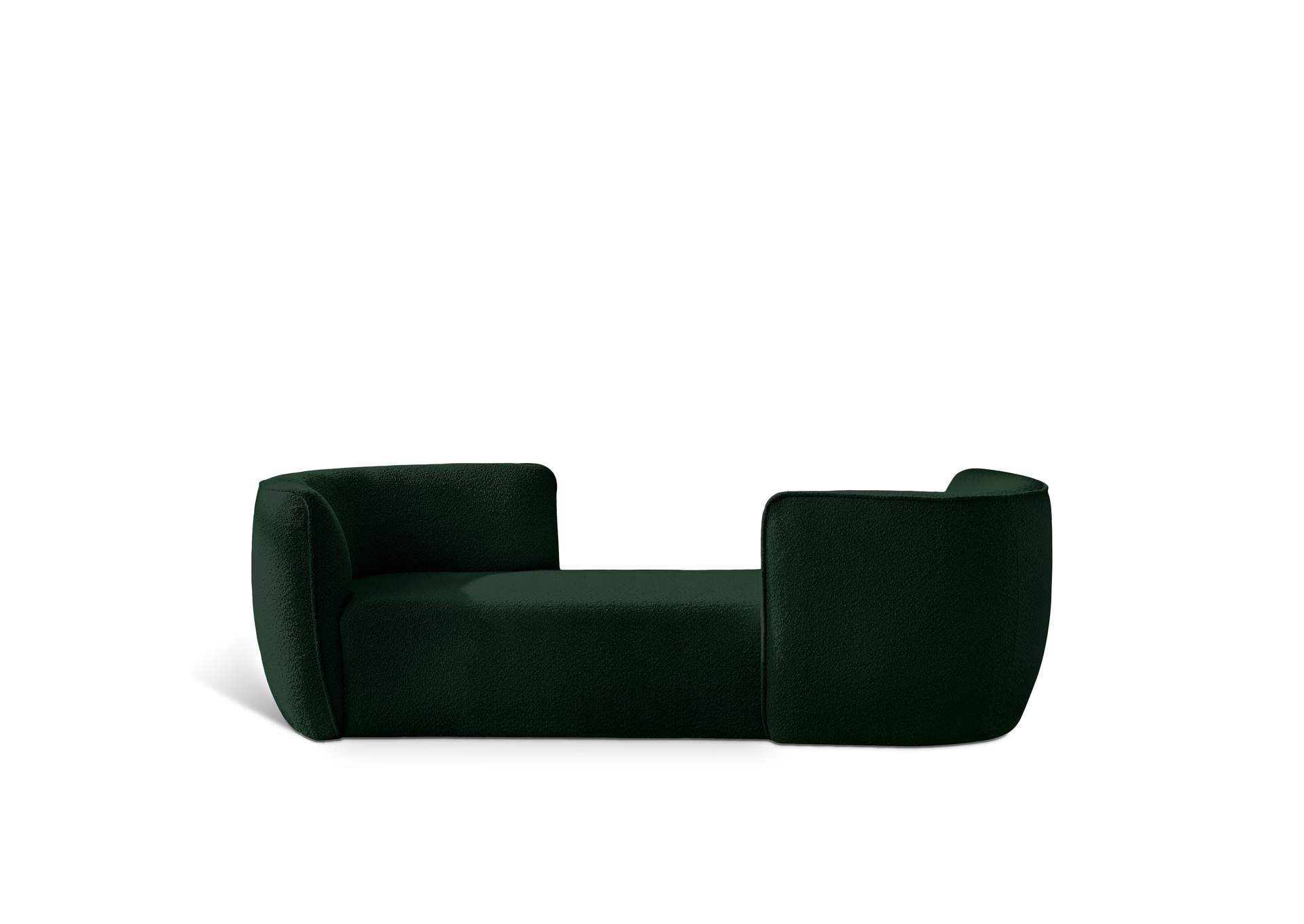 Hilton Green Fabric Chaise,Meridian Furniture