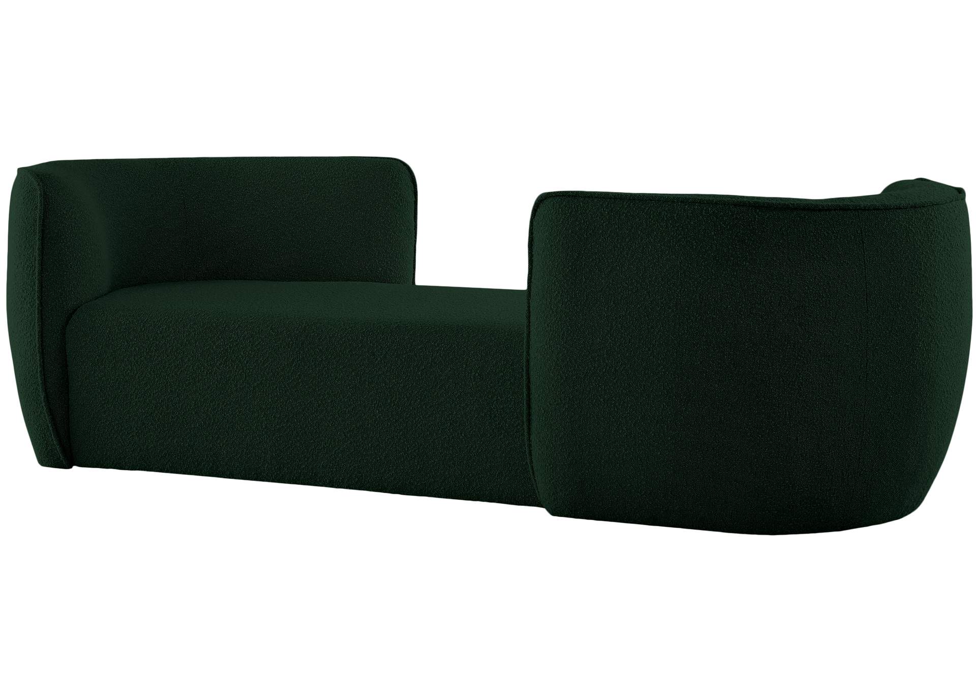 Hilton Green Fabric Chaise,Meridian Furniture