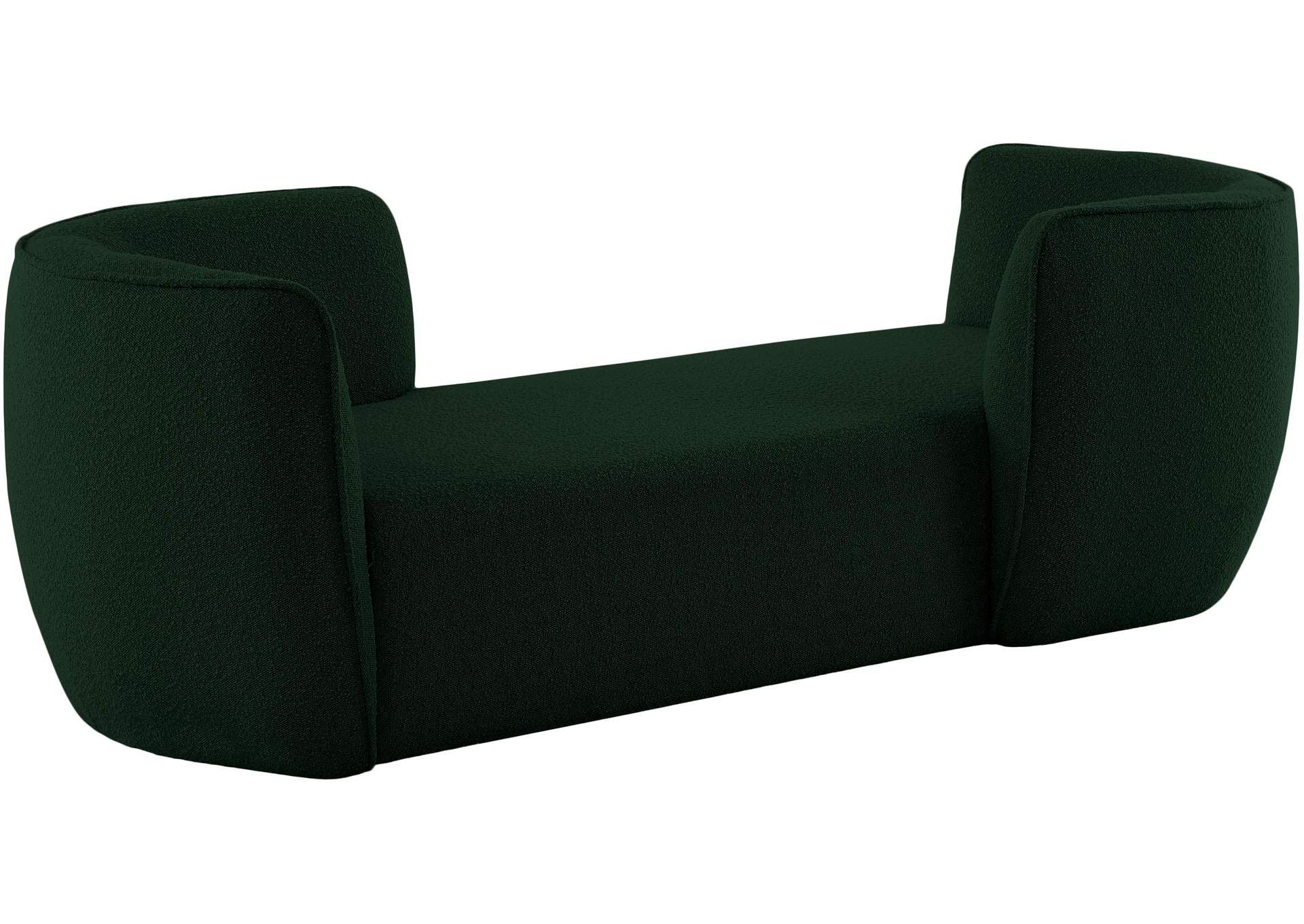 Hilton Green Fabric Chaise,Meridian Furniture