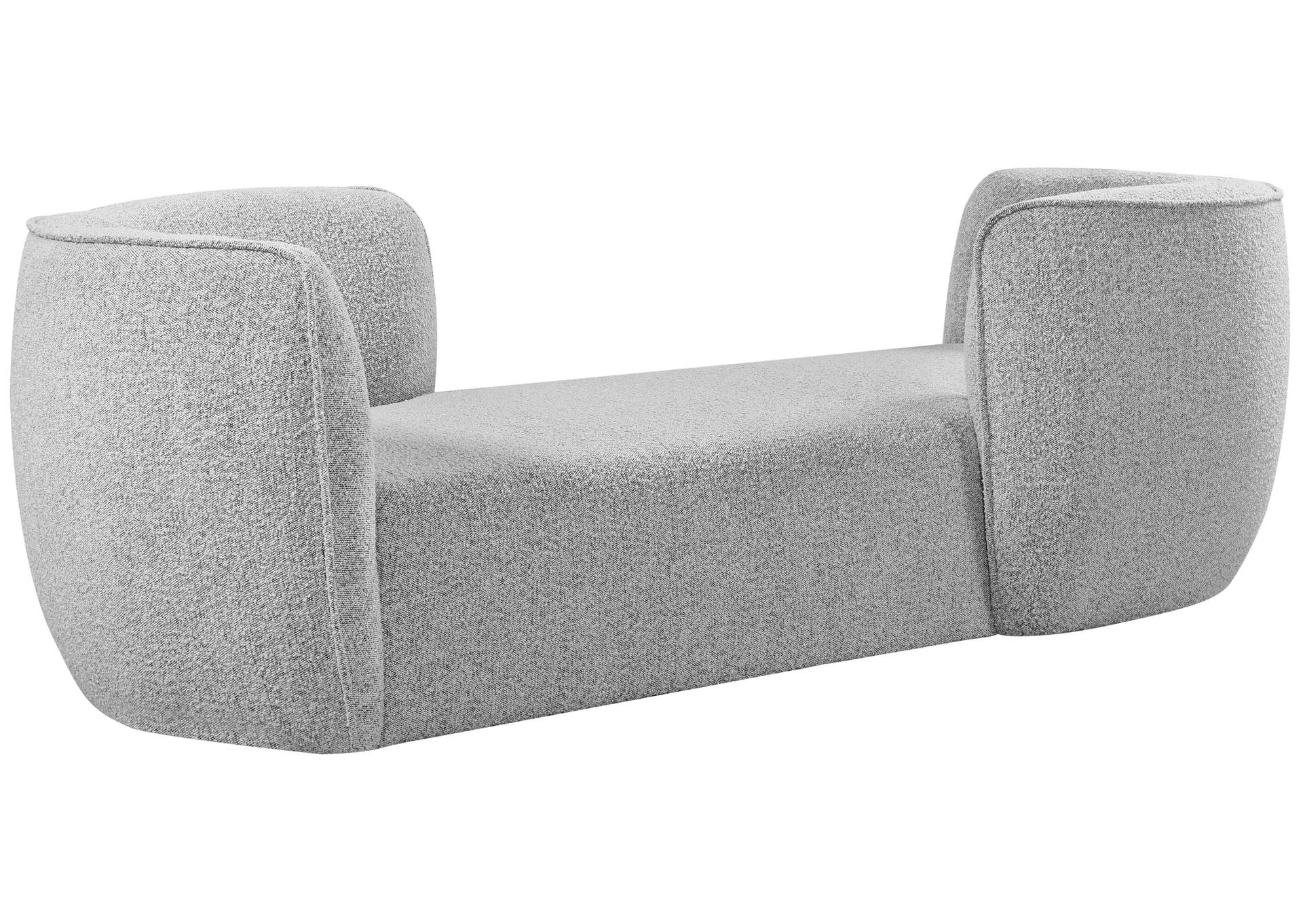 Hilton Grey Fabric Chaise,Meridian Furniture