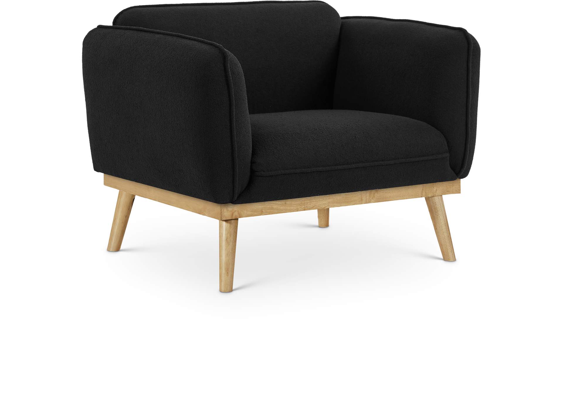 Nolita Black Boucle Fabric Chair,Meridian Furniture