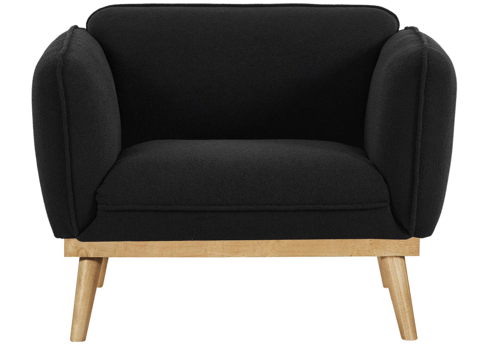 Nolita Black Boucle Fabric Chair,Meridian Furniture