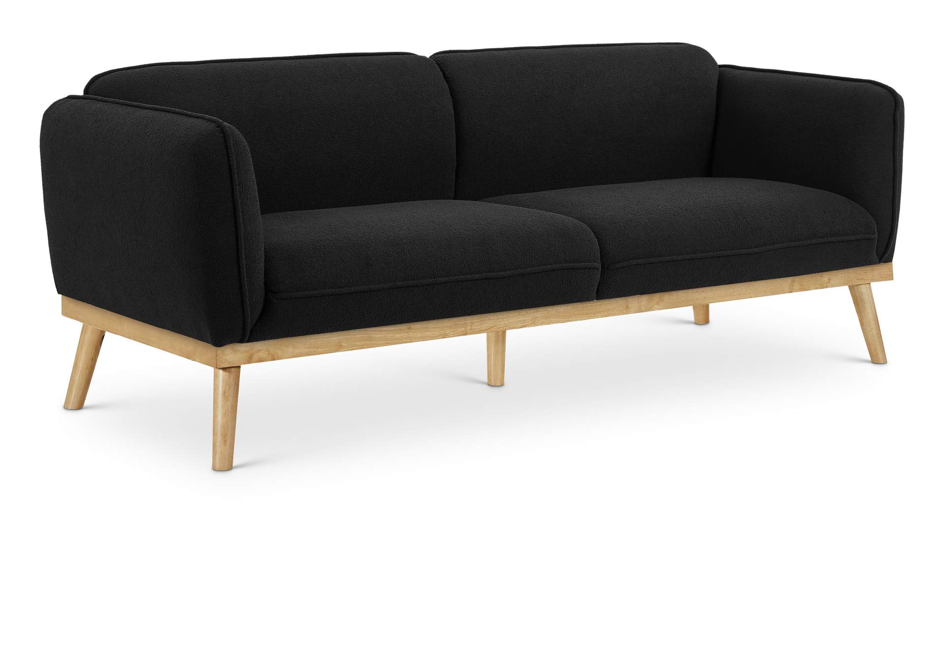 Nolita Black Boucle Fabric Sofa,Meridian Furniture