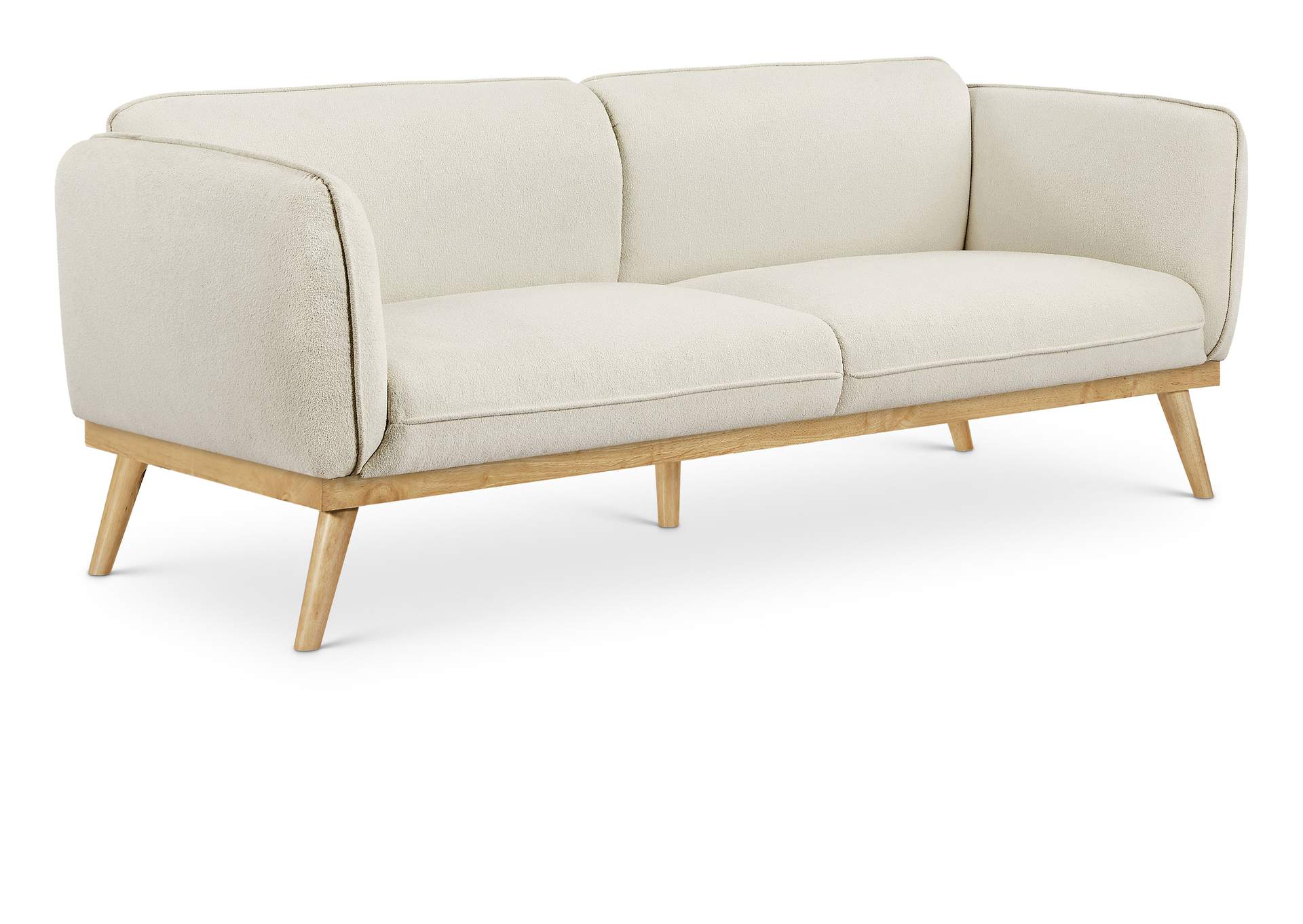 Nolita Cream Boucle Fabric Sofa,Meridian Furniture