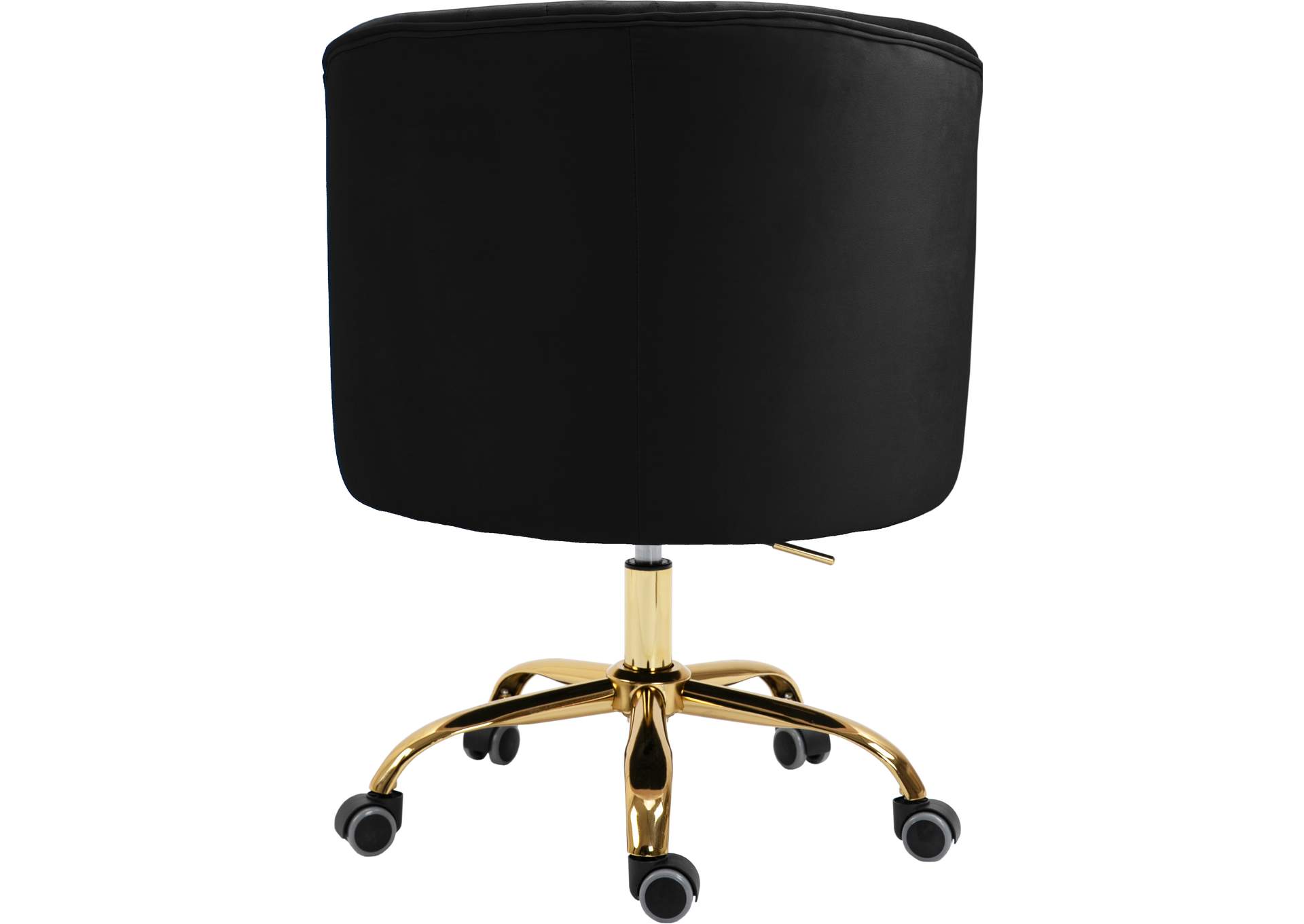 Arden Black Velvet Office Chair,Meridian Furniture