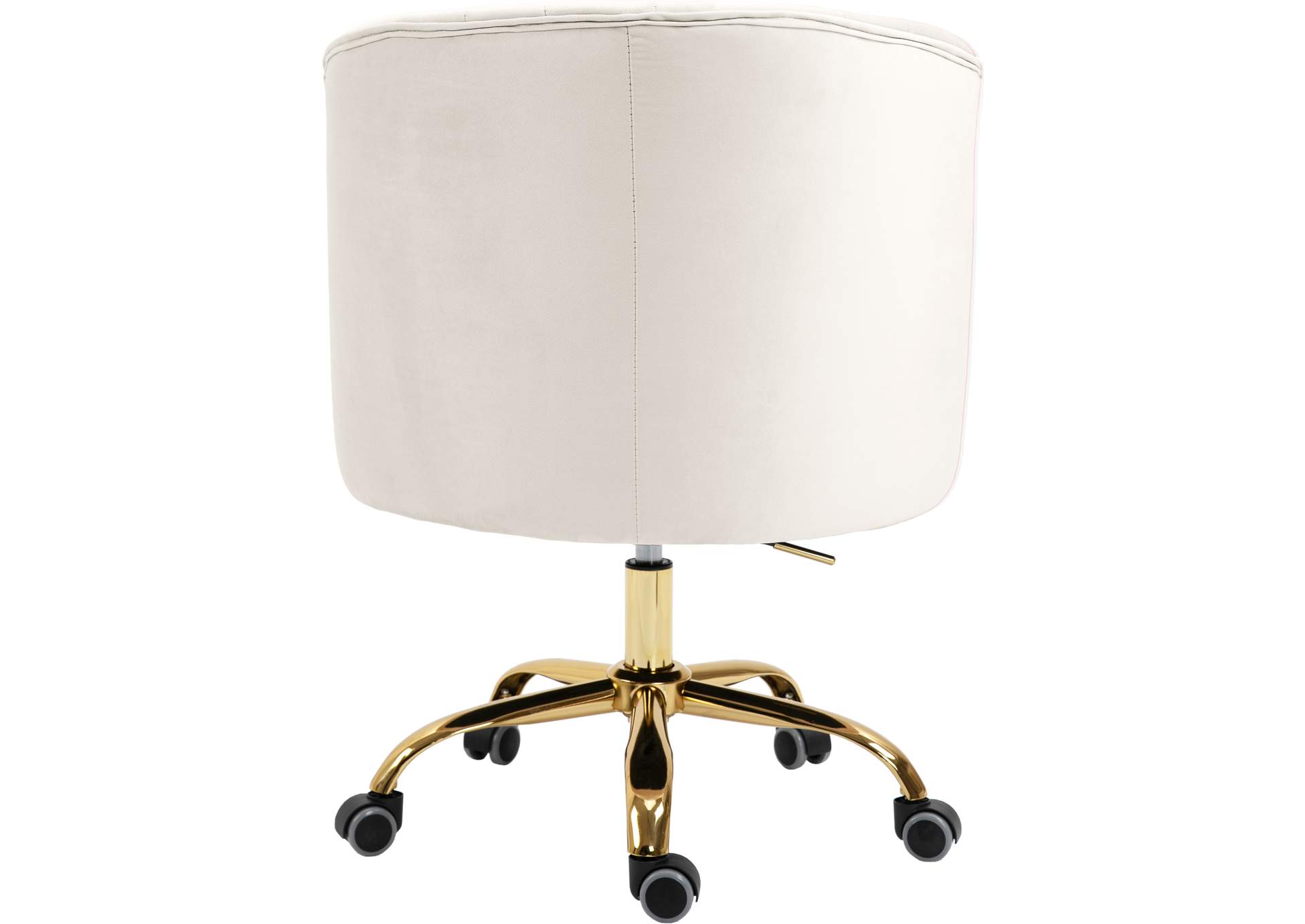 Arden Cream Velvet Office Chair,Meridian Furniture