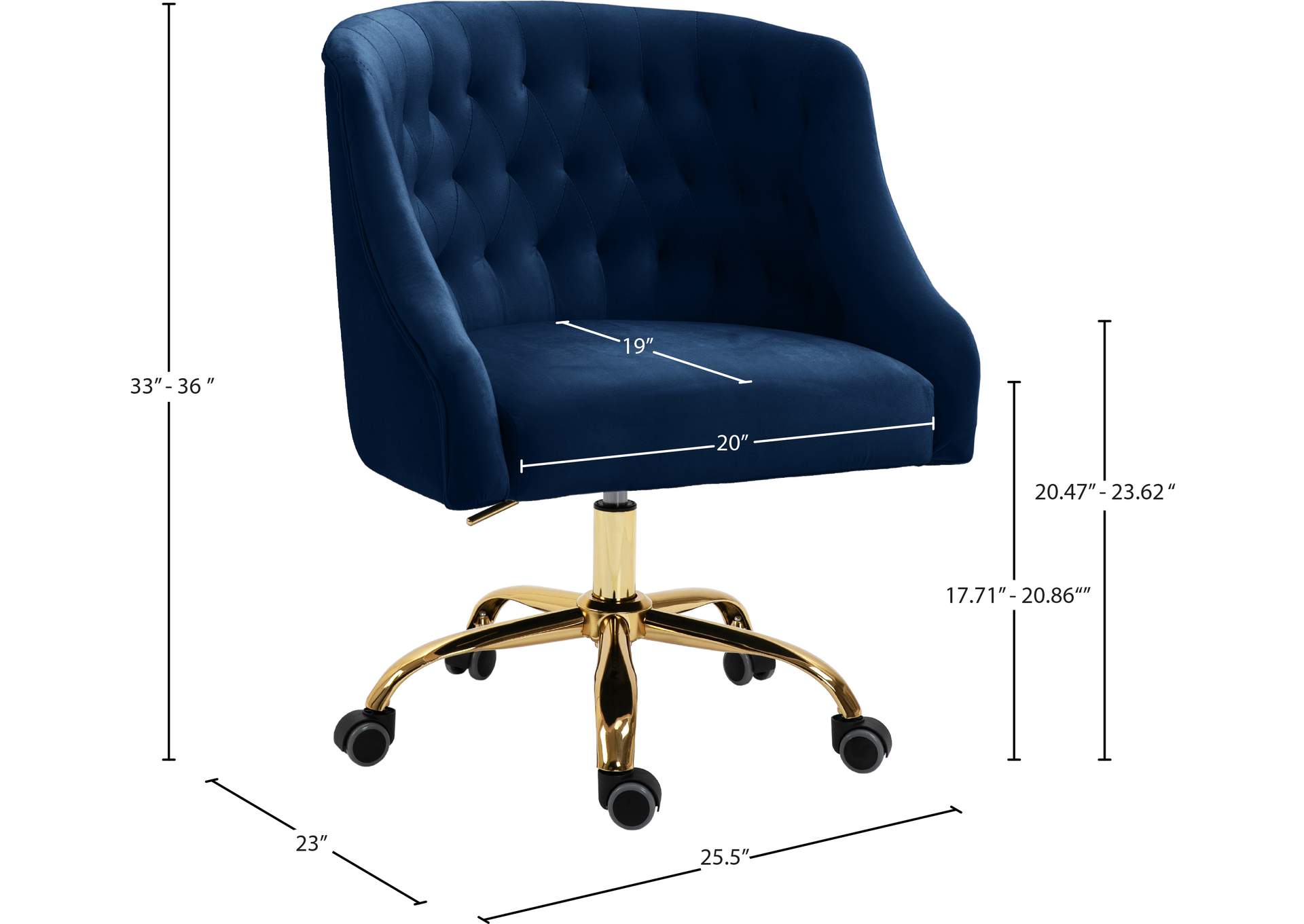 Navy desk online chair