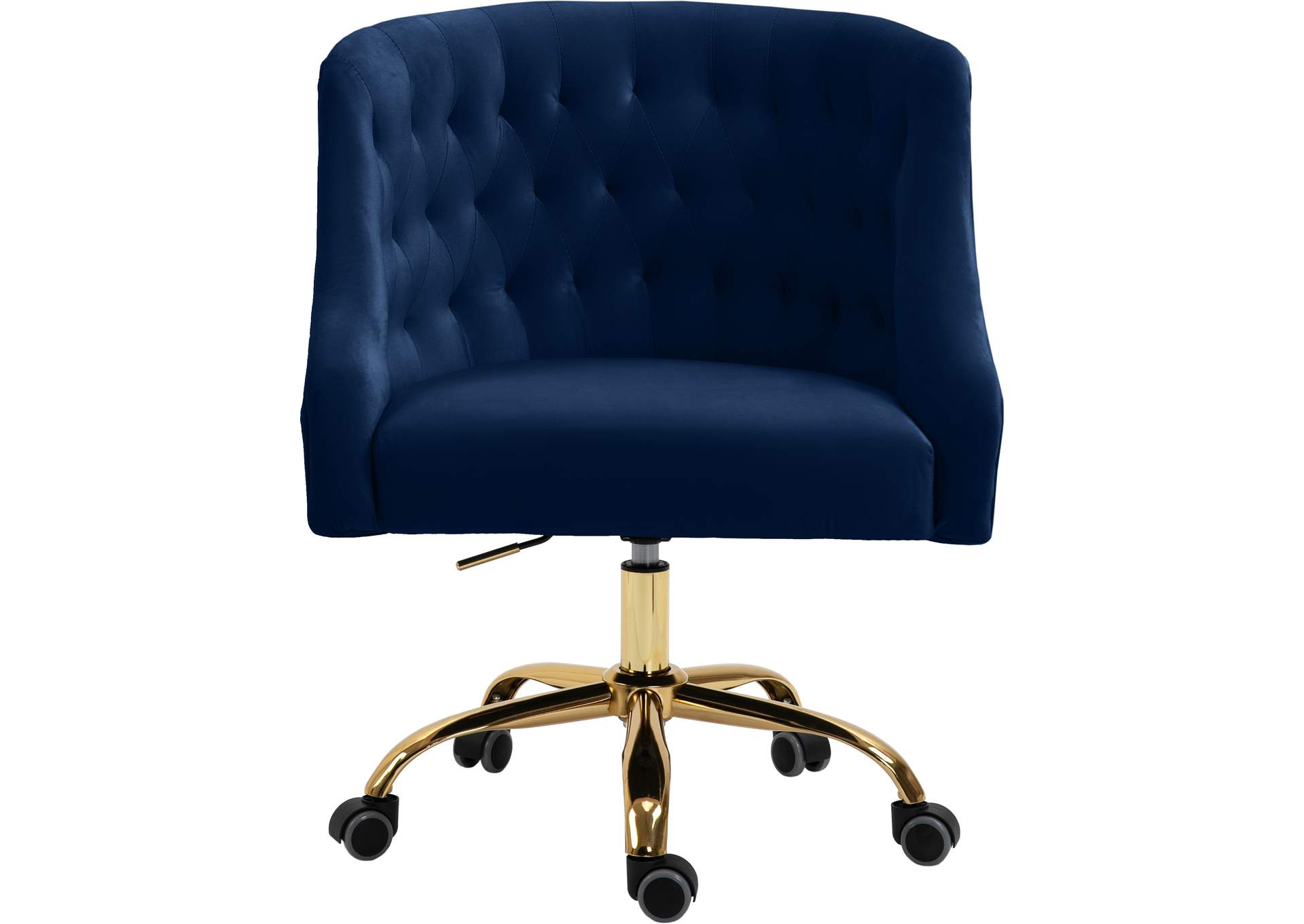 Arden Navy Velvet Office Chair,Meridian Furniture