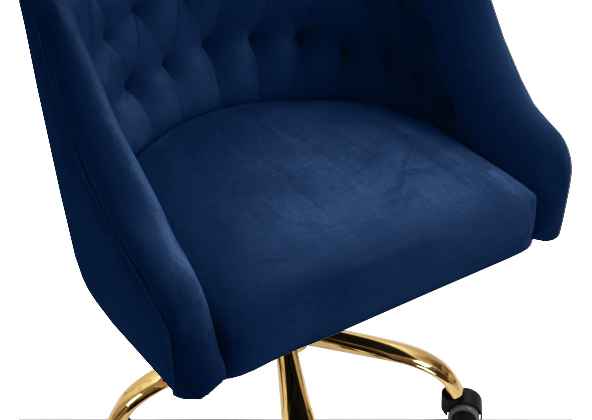 royal blue velvet office chair