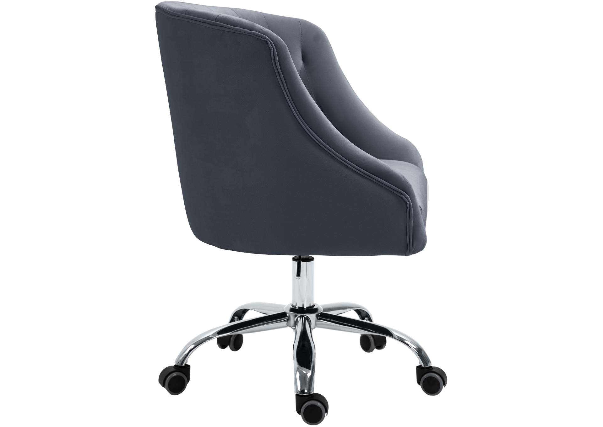Arden Grey Velvet Office Chair,Meridian Furniture