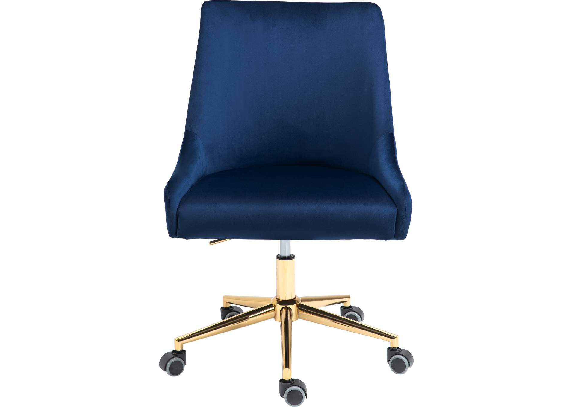 Karina Navy Velvet Office Chair,Meridian Furniture