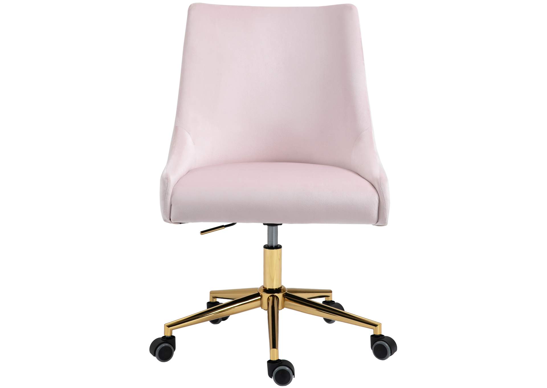 Karina Pink Velvet Office Chair,Meridian Furniture