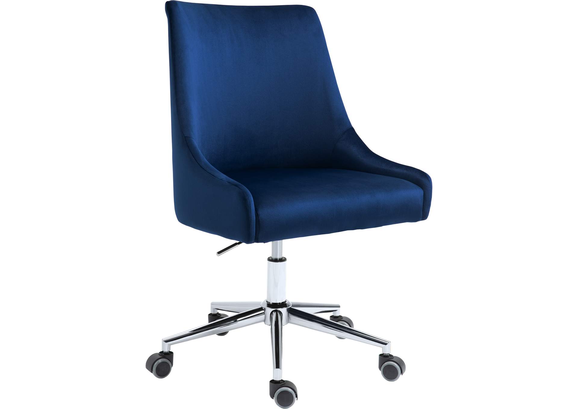 Navy blue cheap velvet office chair