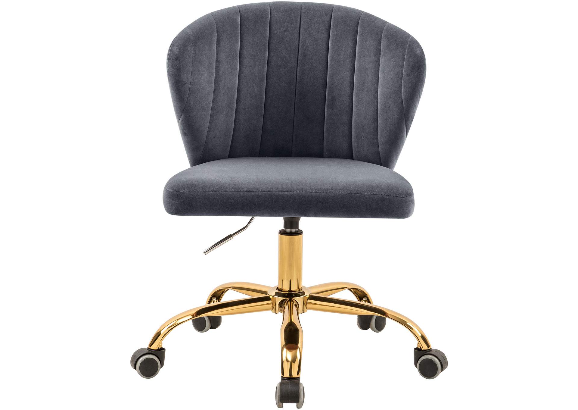 Finley Grey Velvet Office Chair,Meridian Furniture