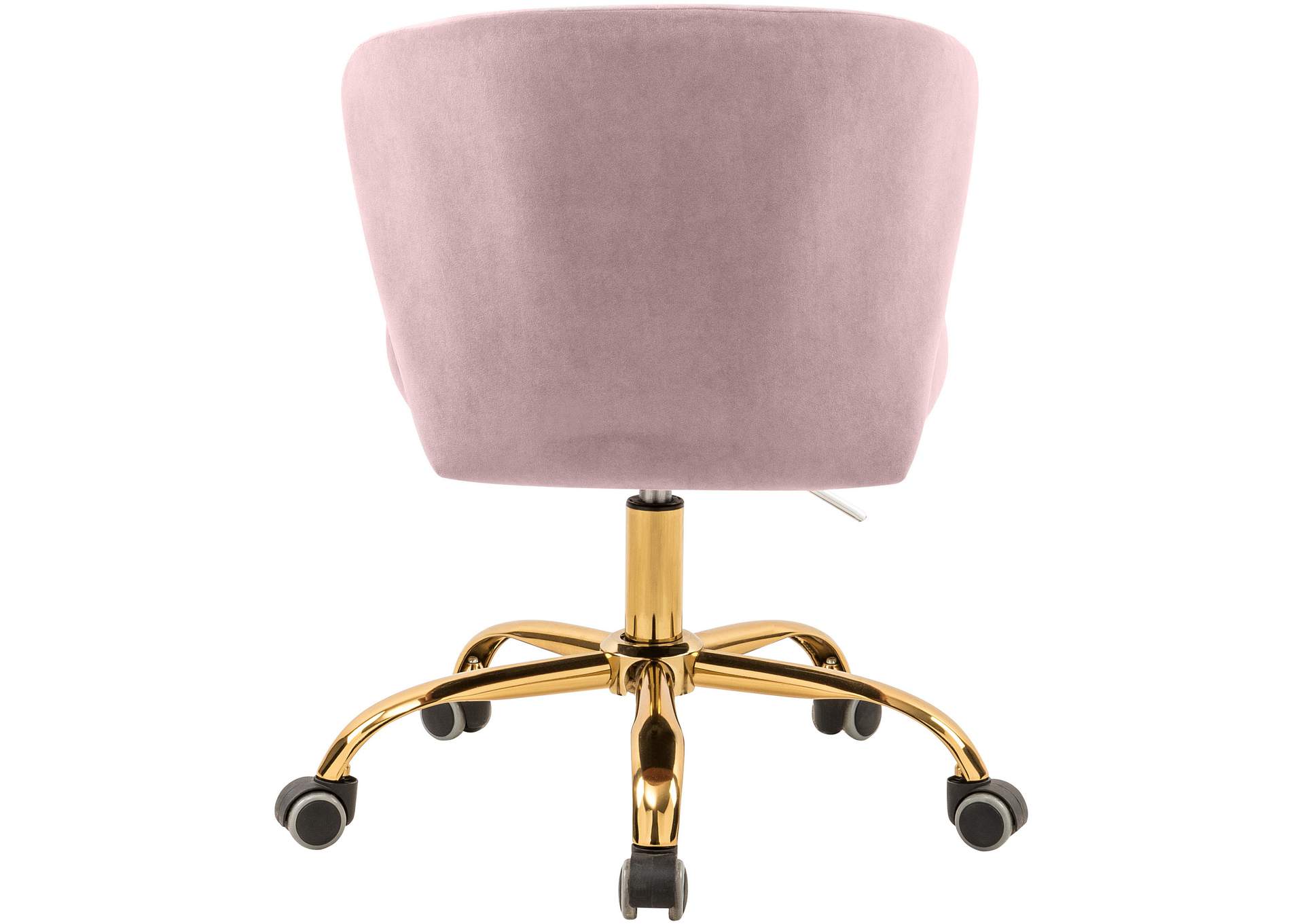 Finley Pink Velvet Office Chair,Meridian Furniture