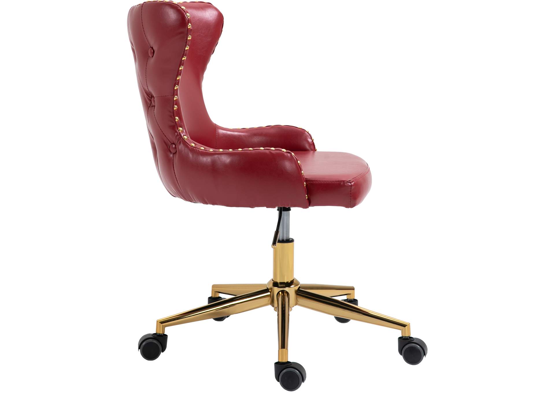 Hendrix Red Faux Leather Office Chair,Meridian Furniture