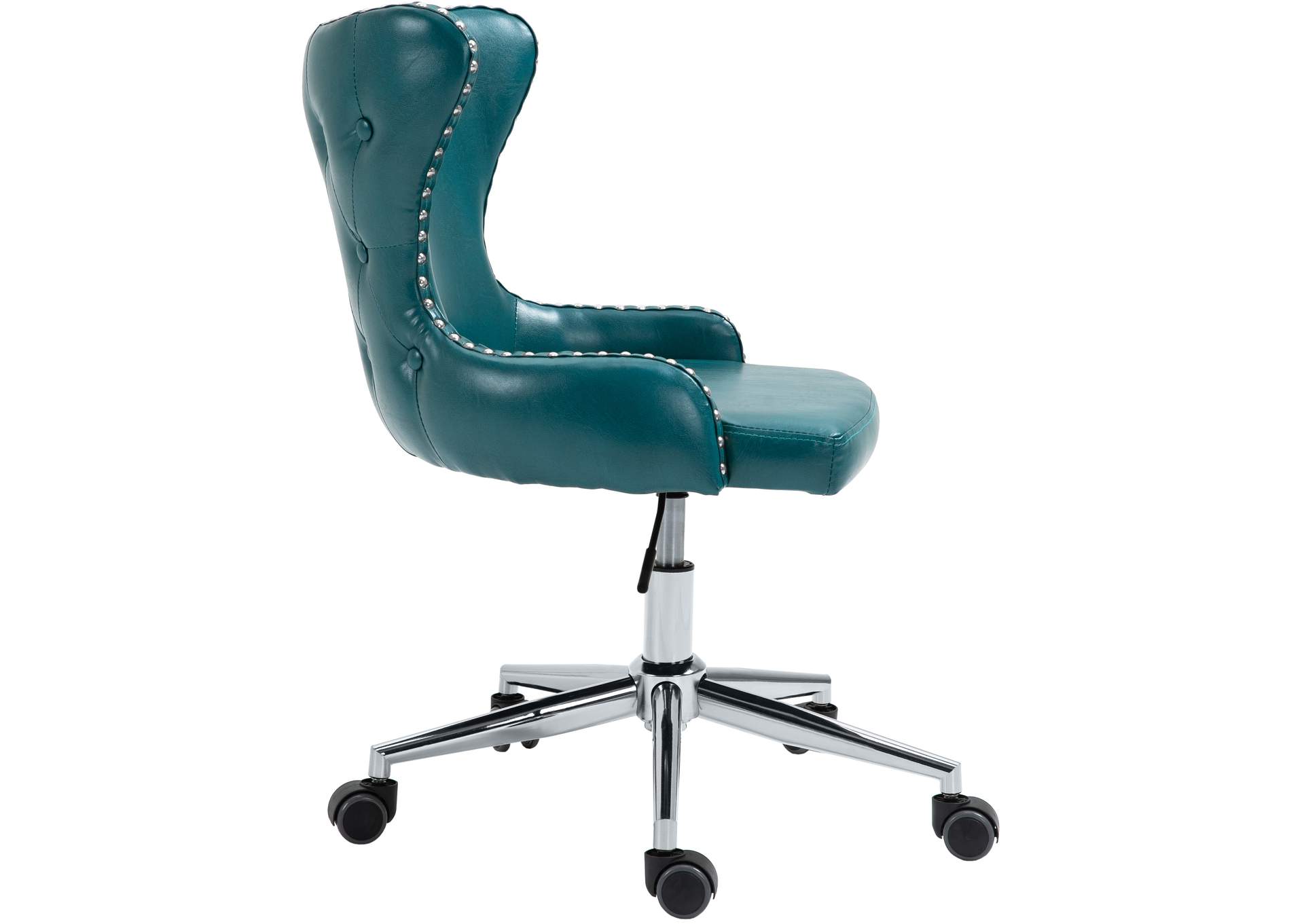 Hendrix Blue Faux Leather Office Chair,Meridian Furniture