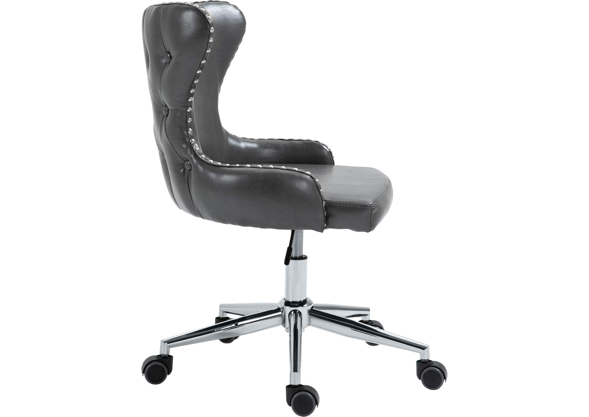 Hendrix Grey Faux Leather Office Chair,Meridian Furniture