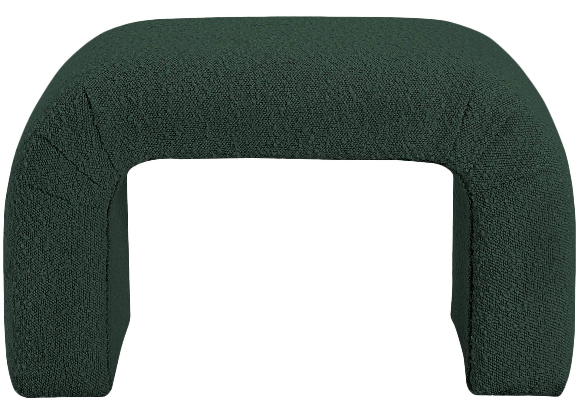 Niagara Green Boucle Fabric Bench,Meridian Furniture