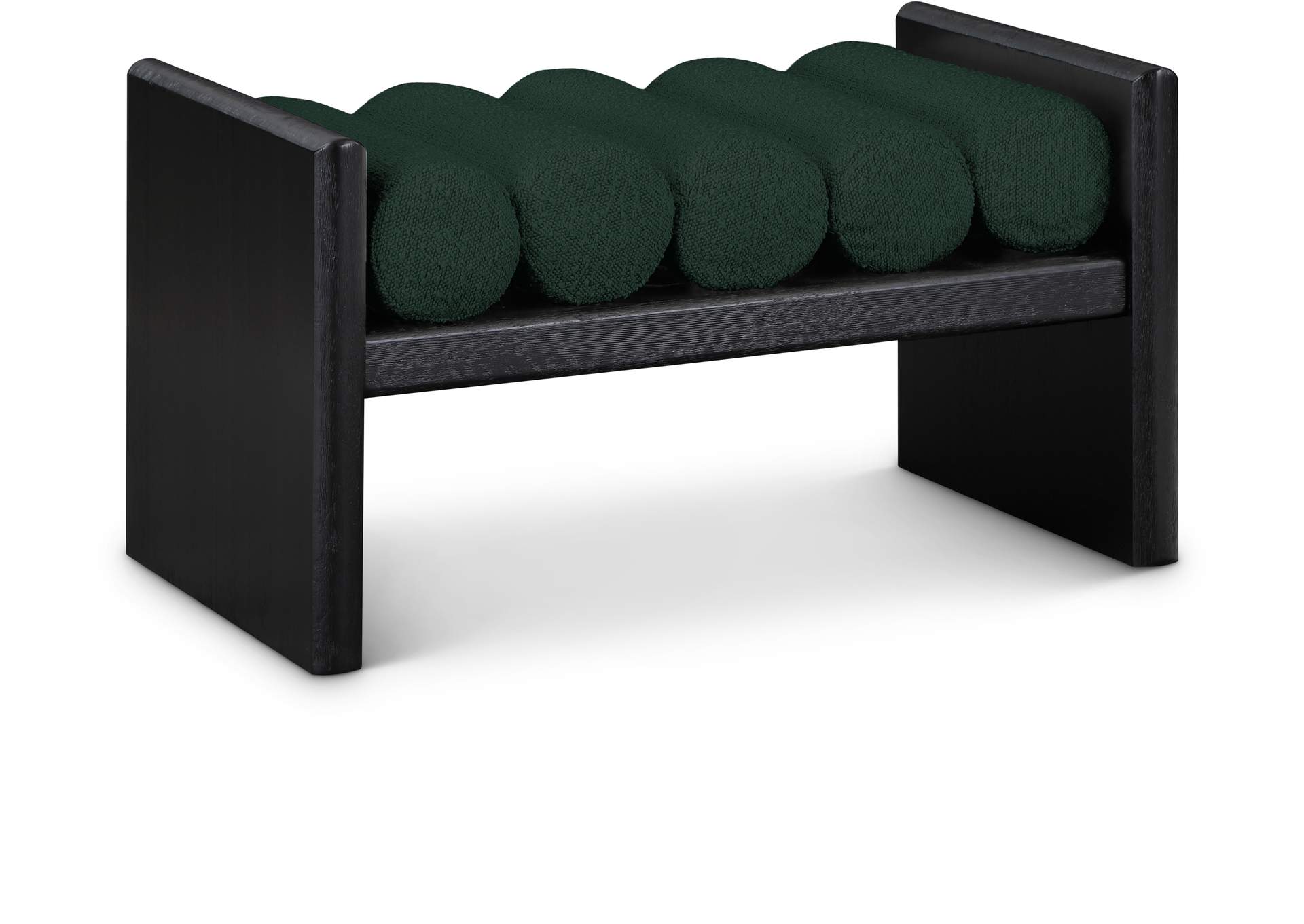 Waverly Green Boucle Fabric Bench,Meridian Furniture