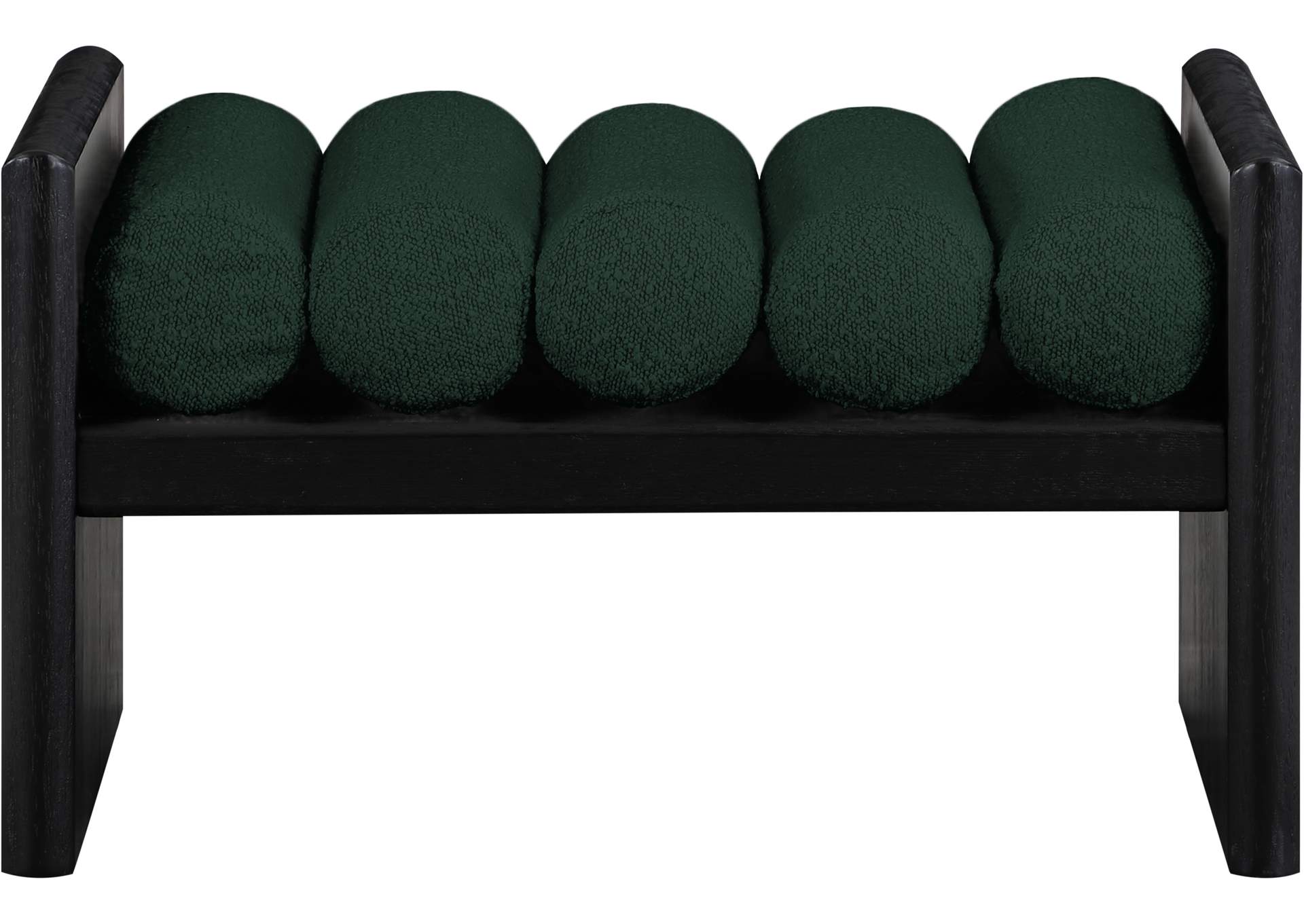 Waverly Green Boucle Fabric Bench,Meridian Furniture