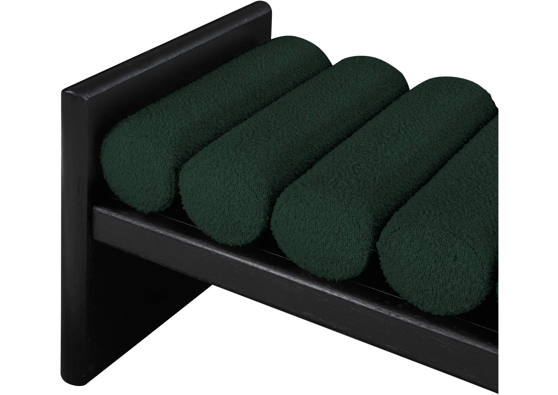 Waverly Green Boucle Fabric Bench,Meridian Furniture