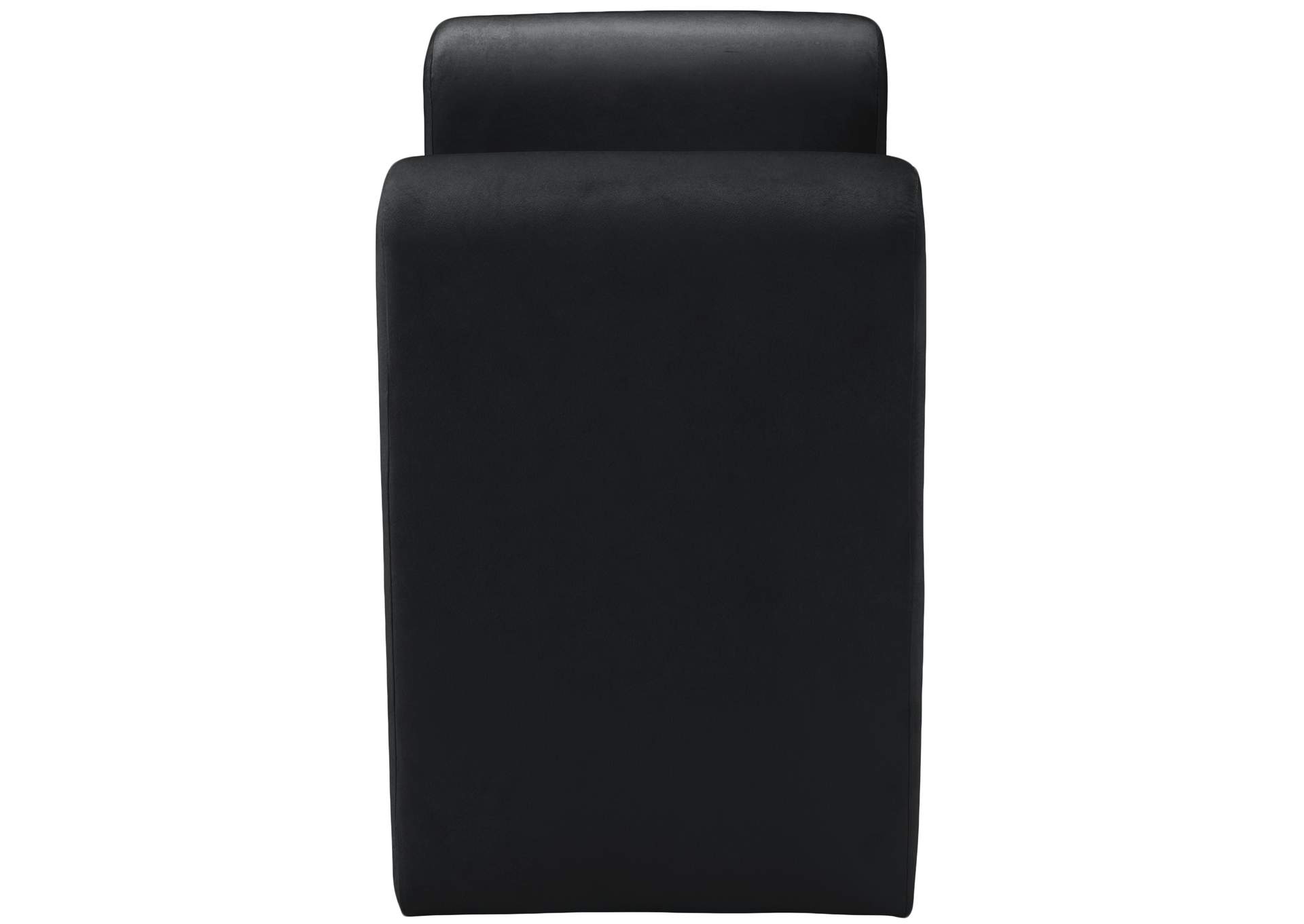 Sloan Black Velvet Bench,Meridian Furniture