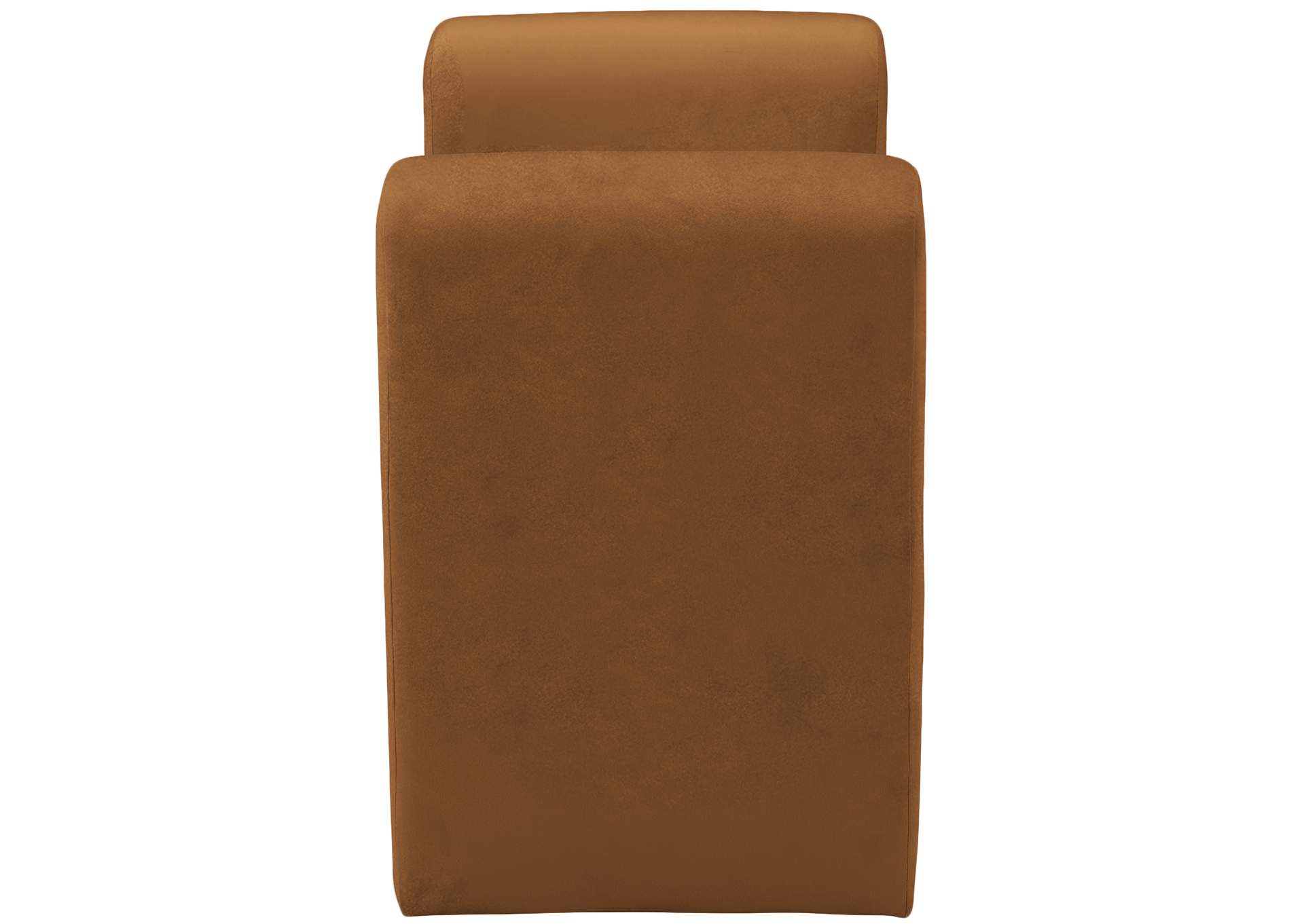 Sloan Saddle Velvet Bench,Meridian Furniture