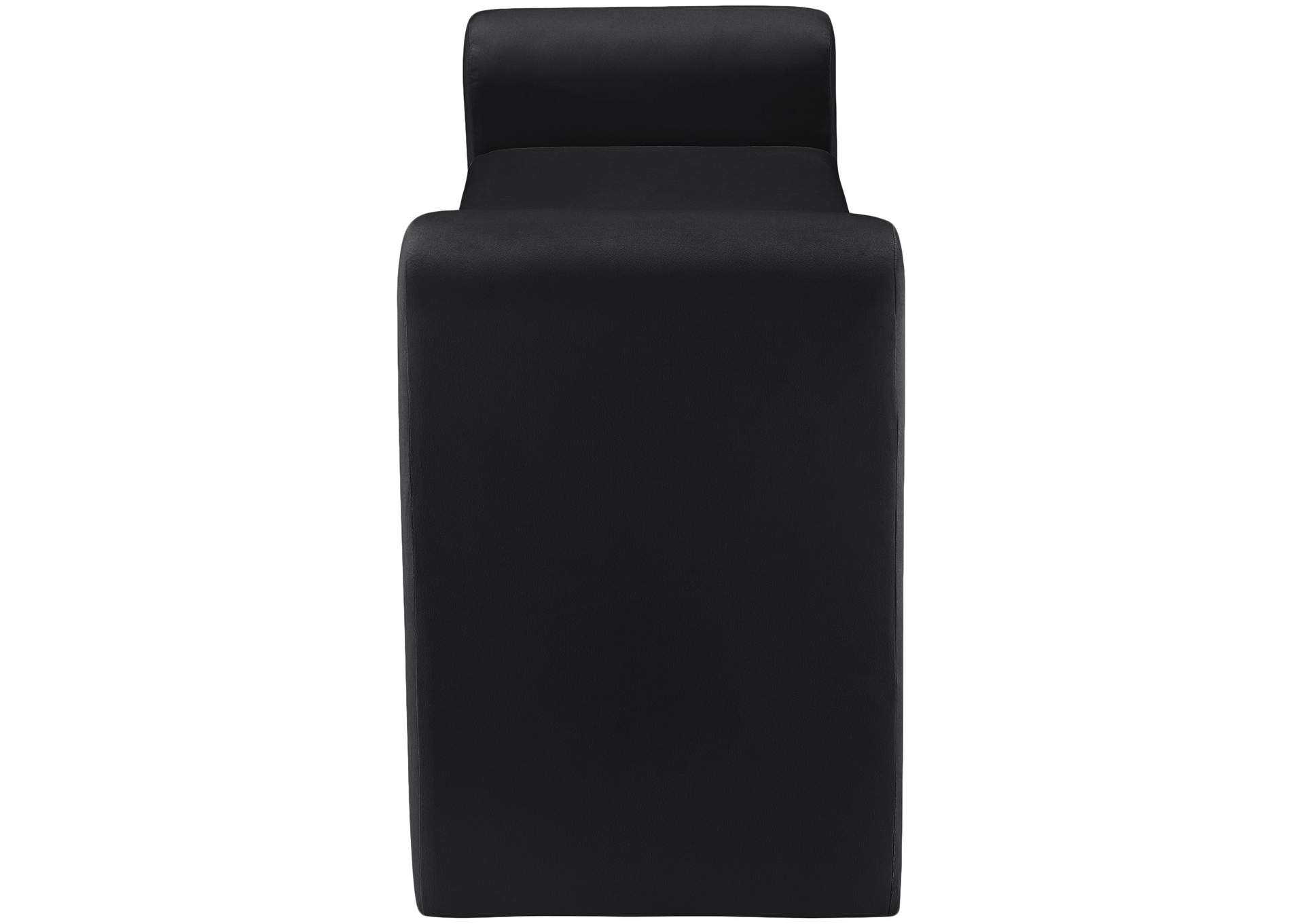 Sloan Black Velvet Bench,Meridian Furniture