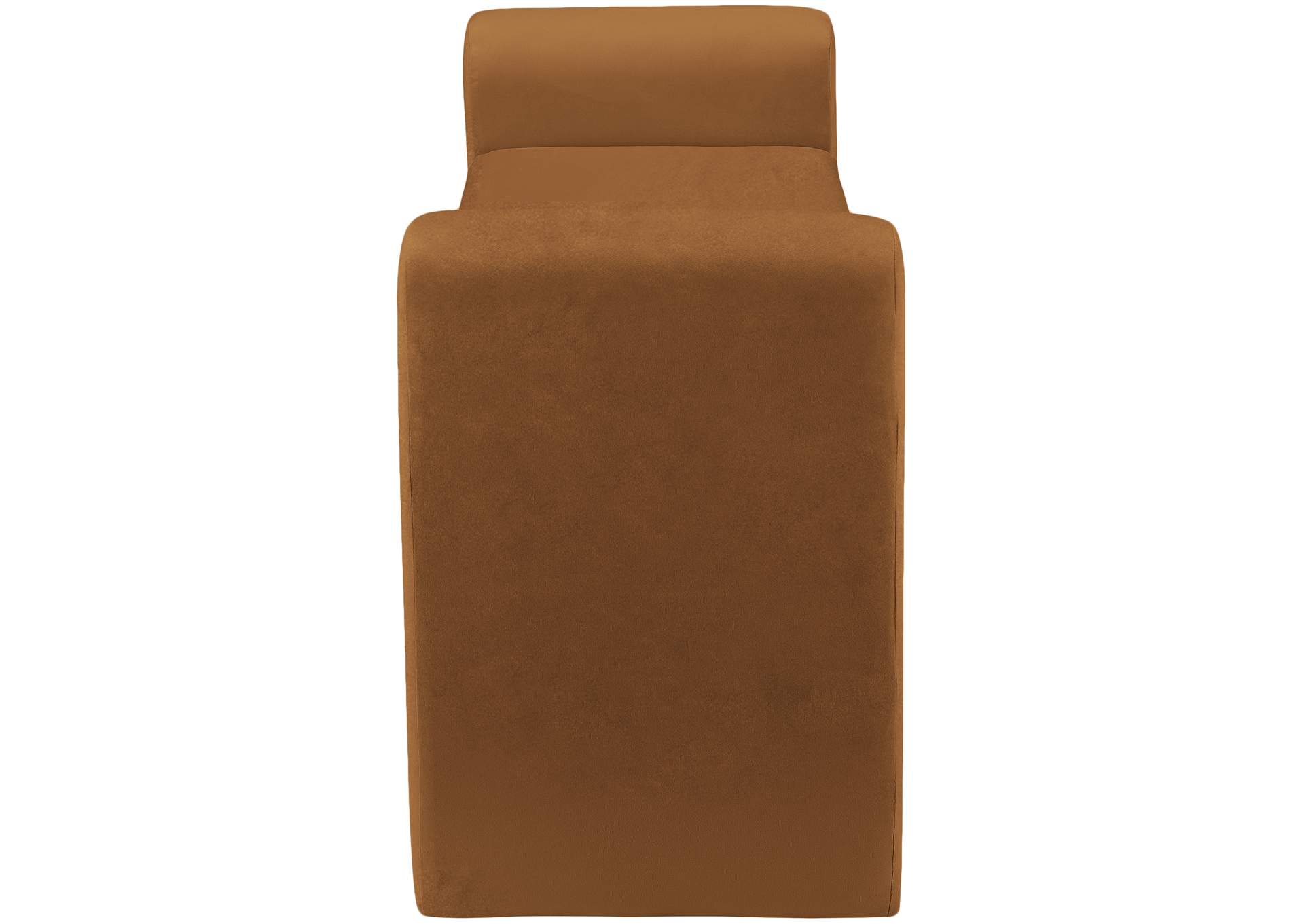 Sloan Saddle Velvet Bench,Meridian Furniture