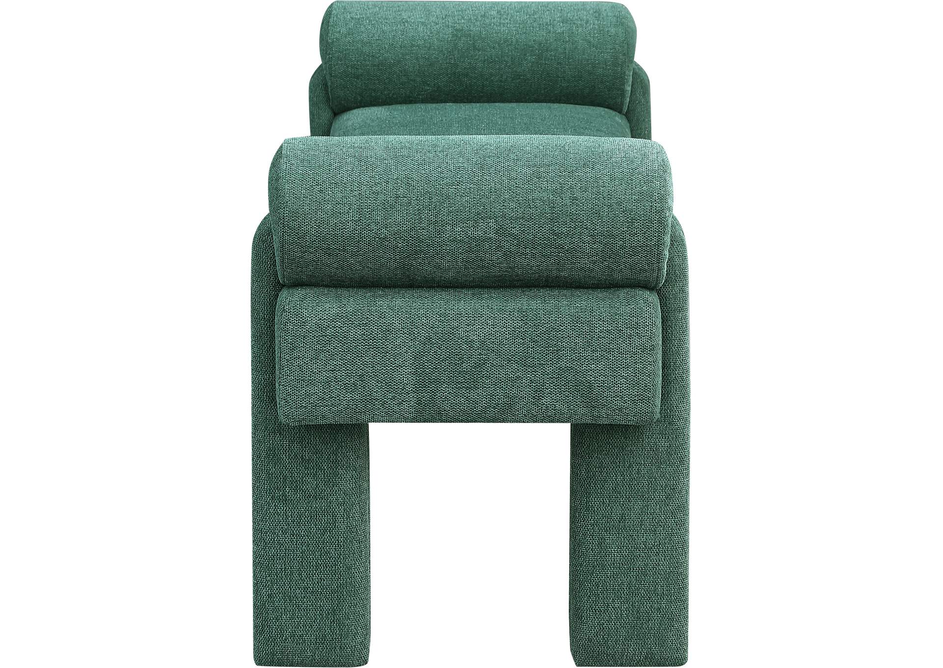 Stefano Green Polyester Fabric Bench,Meridian Furniture