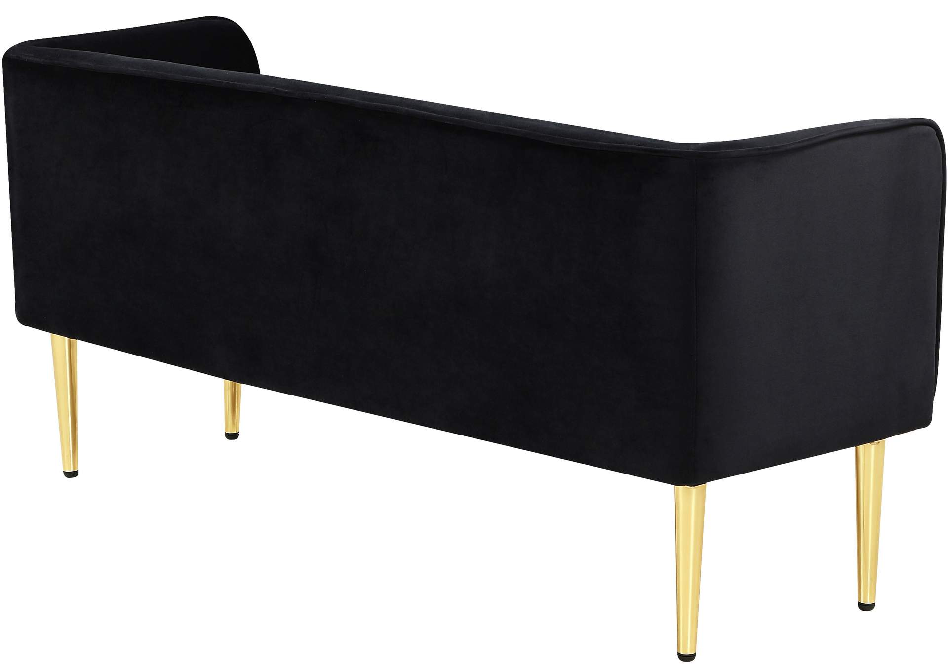 Audrey Black Velvet Bench,Meridian Furniture