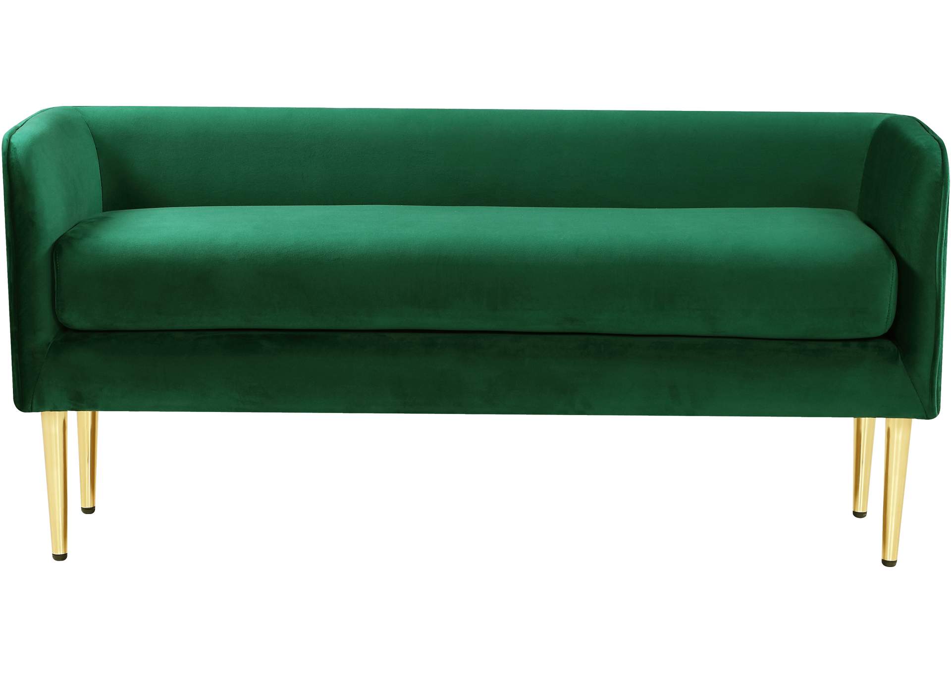 Audrey Green Velvet Bench,Meridian Furniture