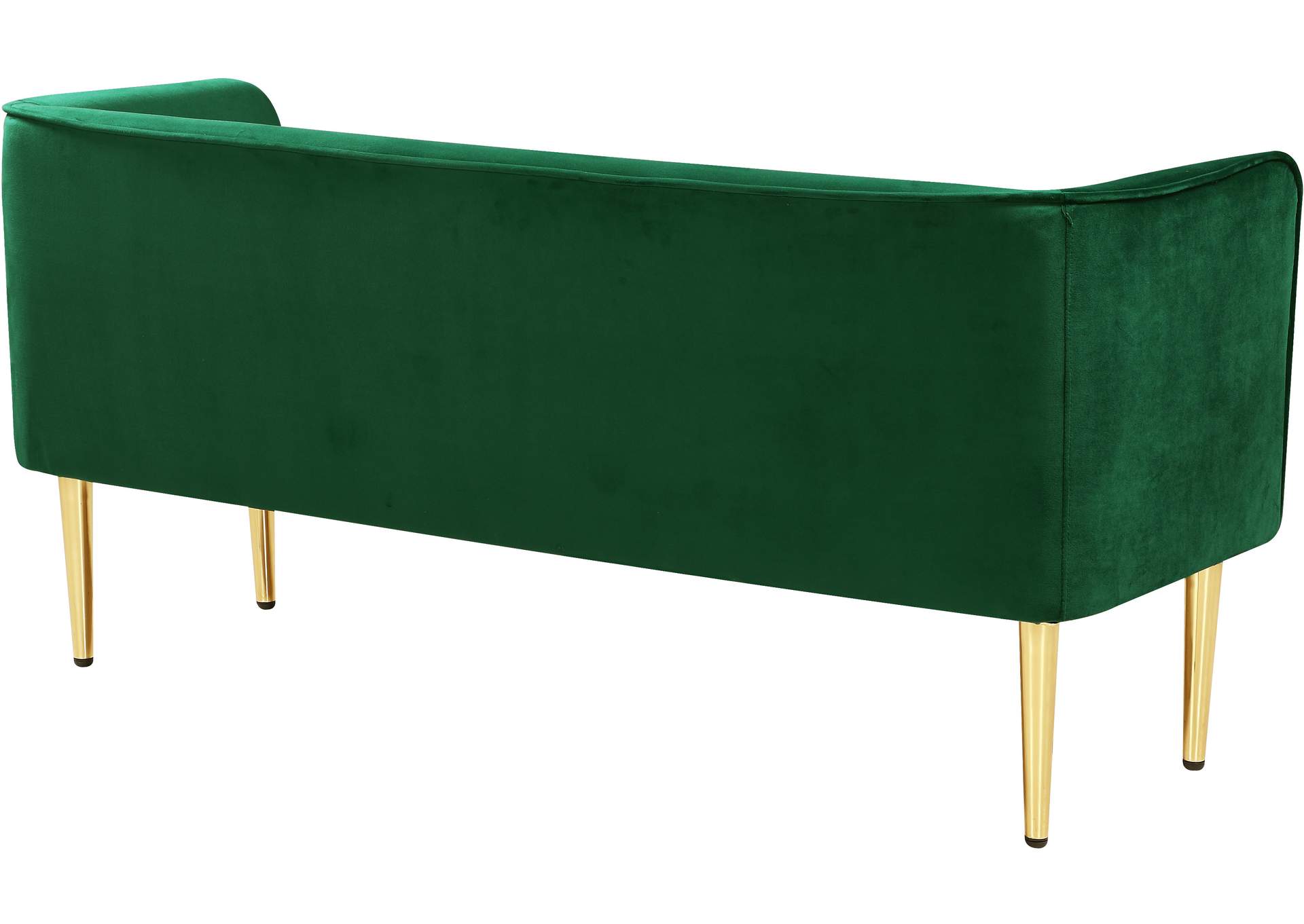 Audrey Green Velvet Bench,Meridian Furniture