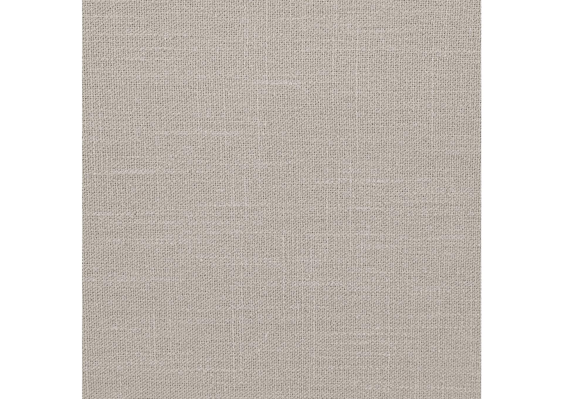 Comfy Beige Linen Textured Fabric Modular Ottoman,Meridian Furniture