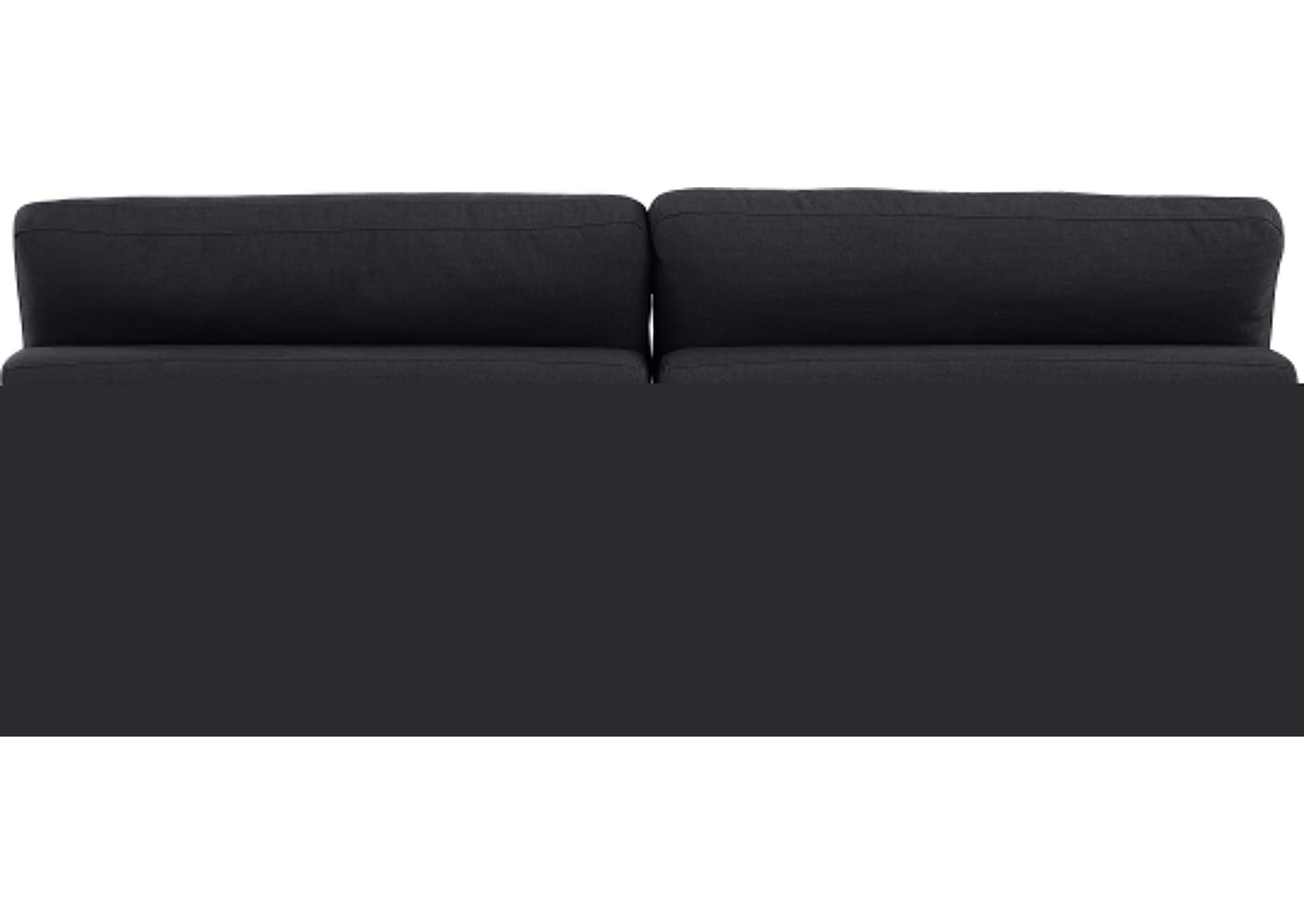 Comfy Black Linen Textured Fabric Modular Sofa,Meridian Furniture