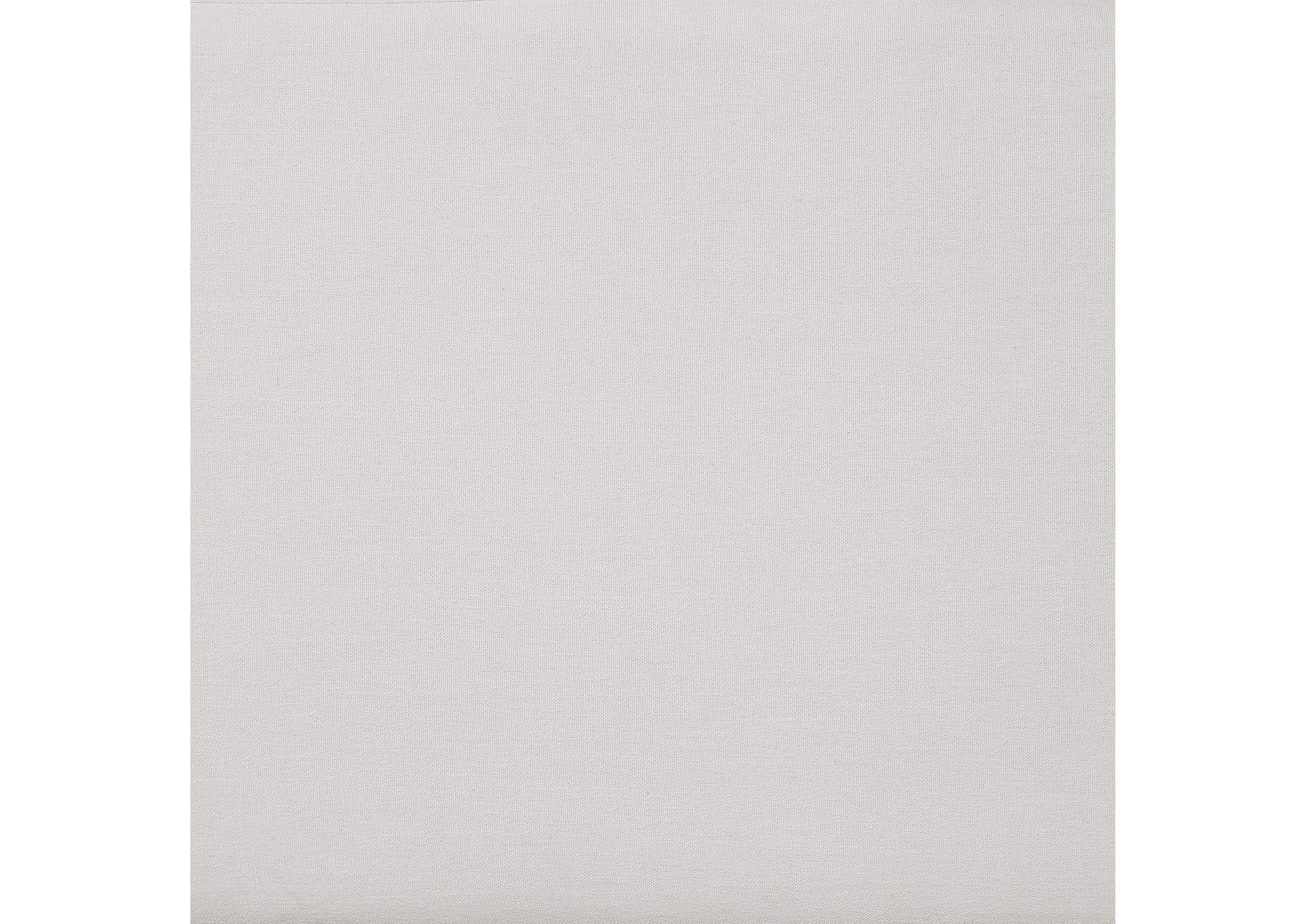 Comfy Cream Linen Textured Fabric Modular Ottoman,Meridian Furniture