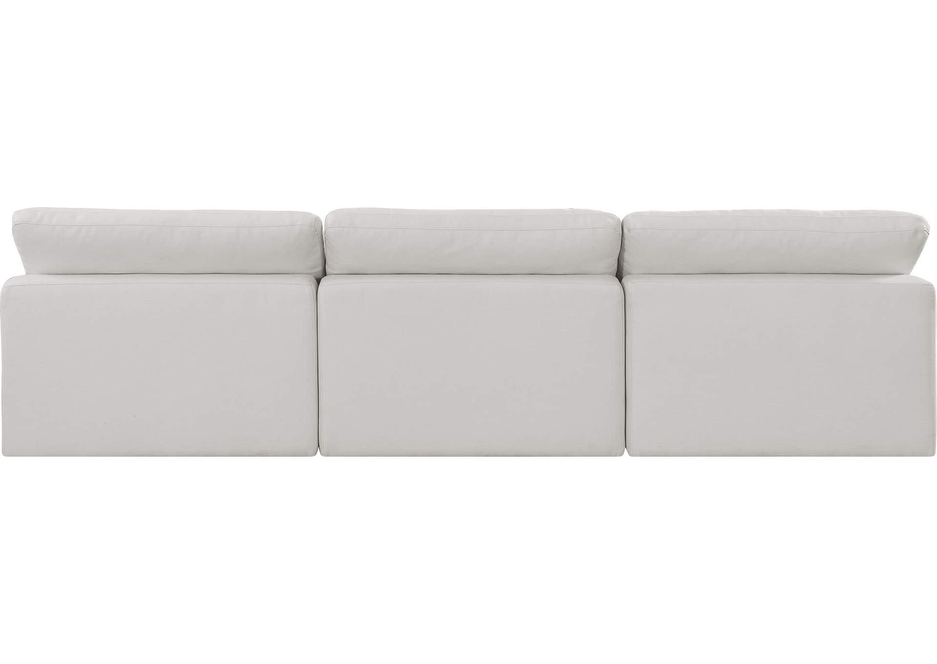 Comfy Cream Linen Textured Fabric Modular Sofa,Meridian Furniture