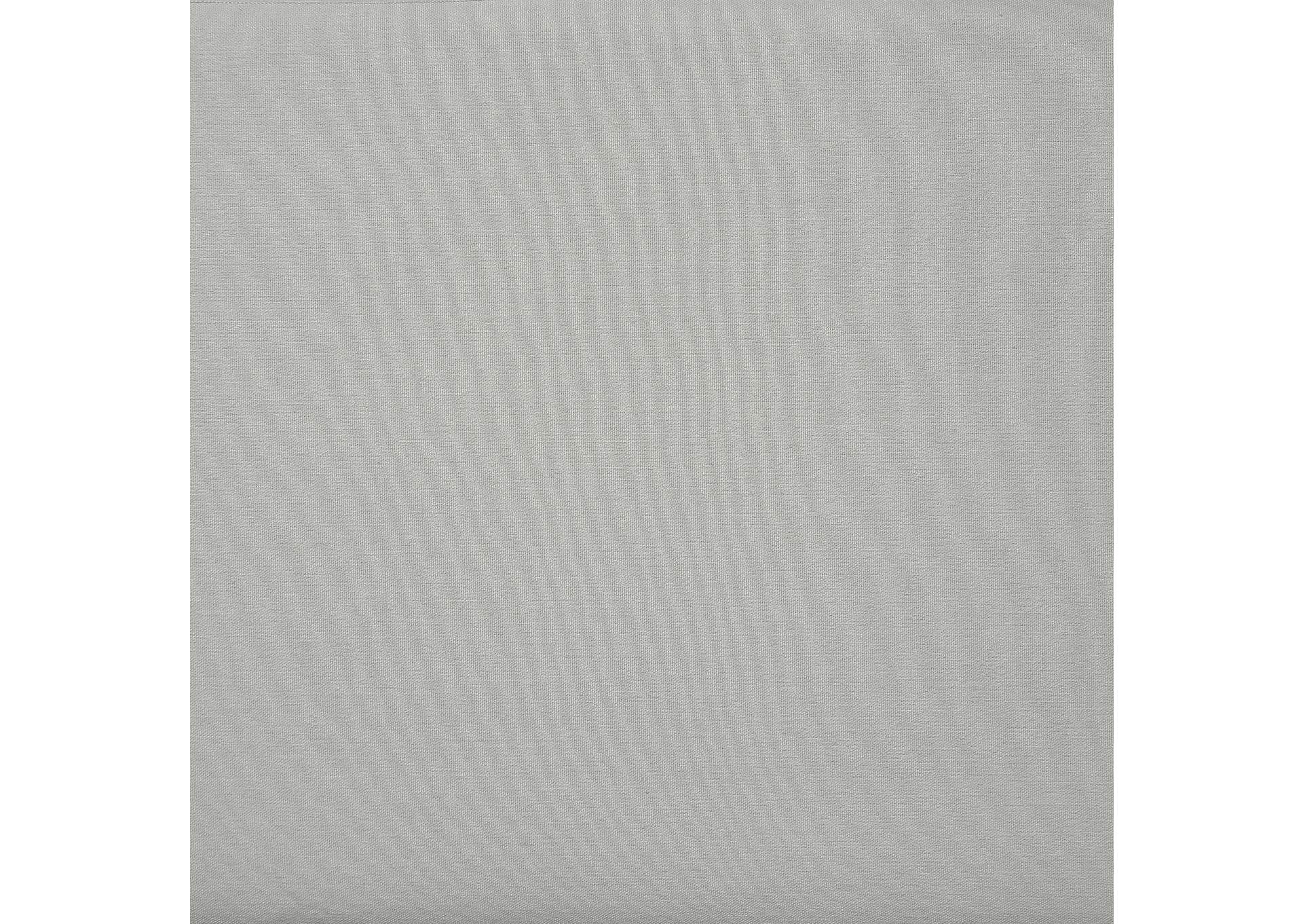 Comfy Grey Linen Textured Fabric Modular Ottoman,Meridian Furniture