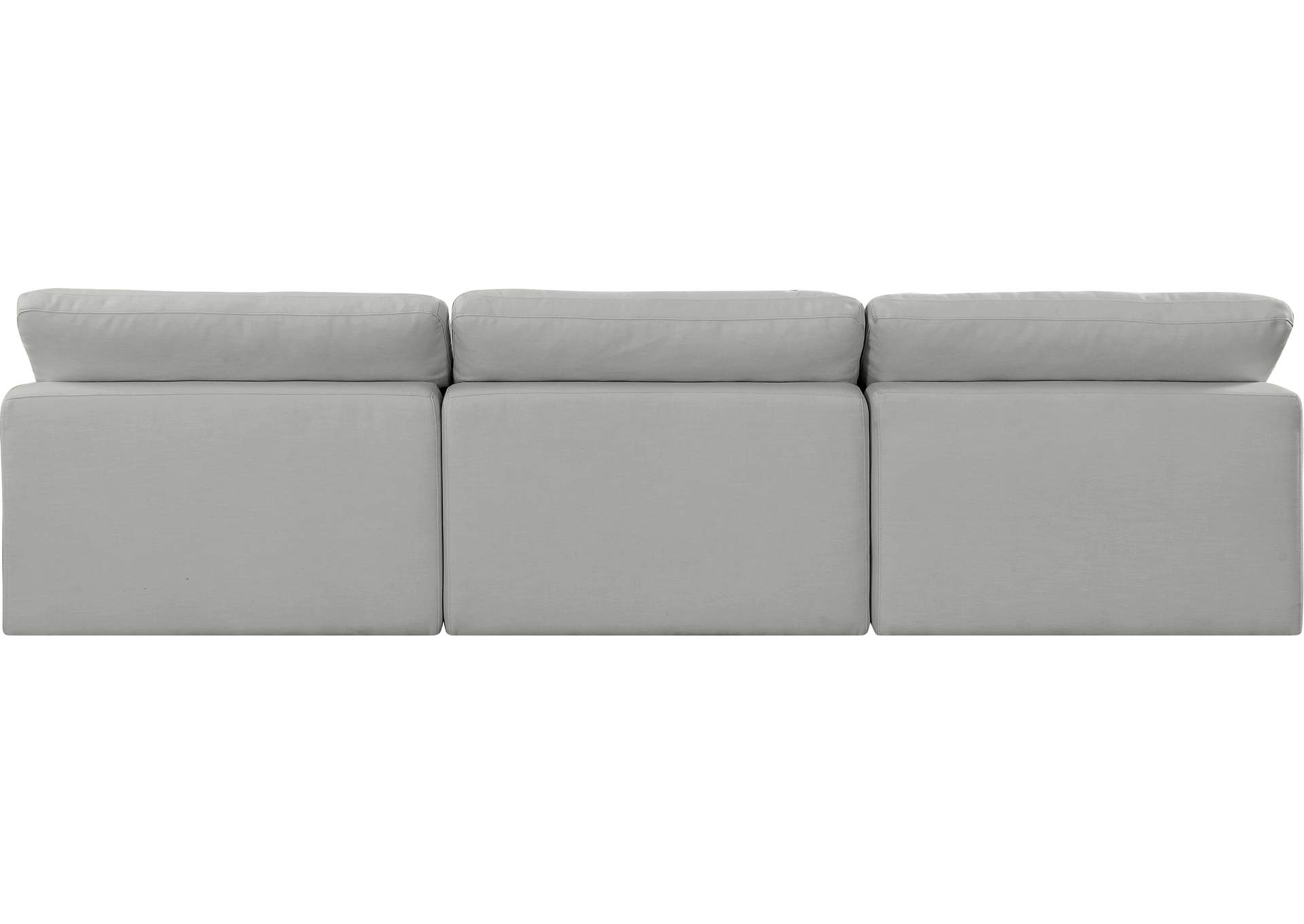 Comfy Grey Linen Textured Fabric Modular Sofa,Meridian Furniture