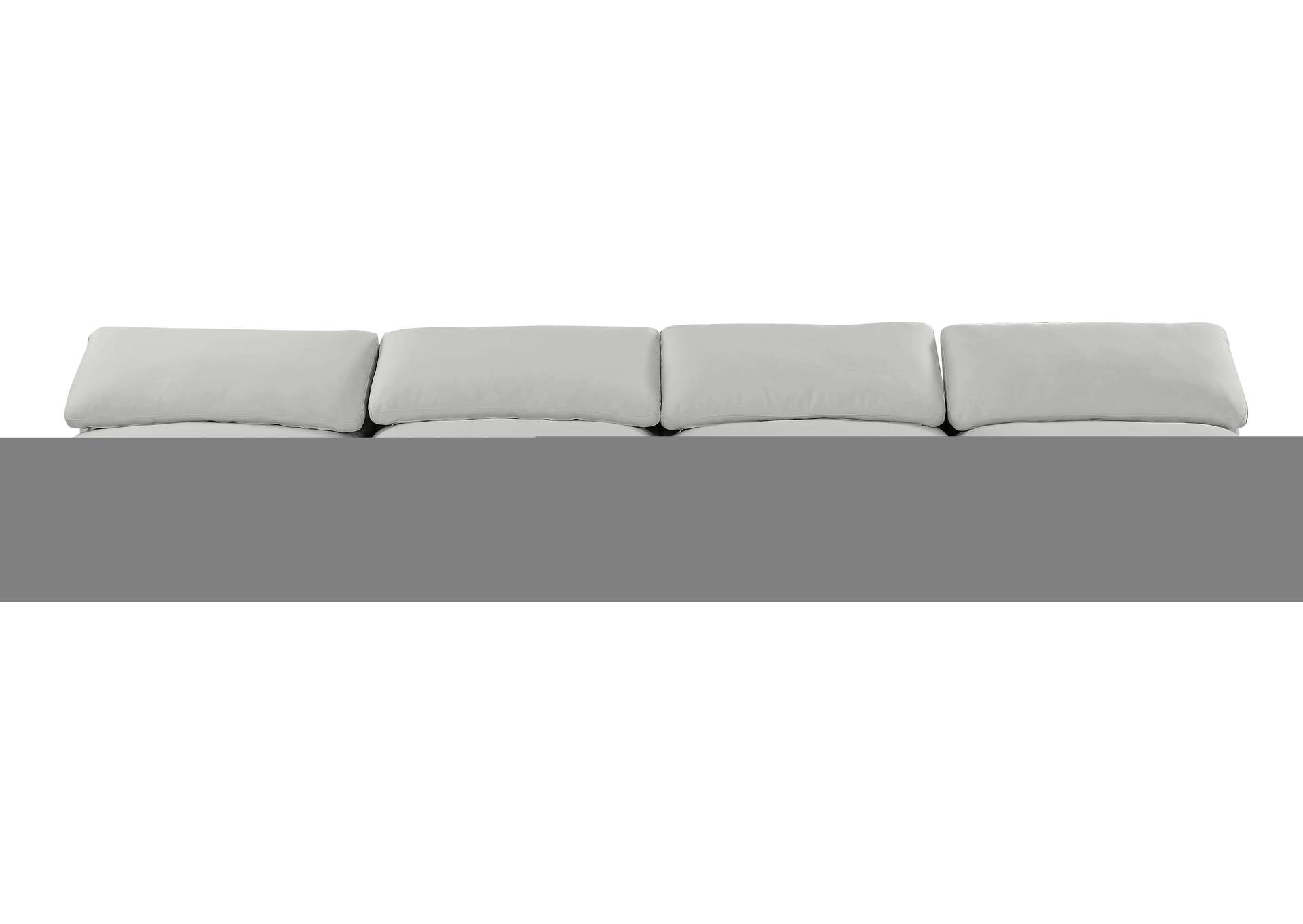 Comfy Grey Linen Textured Fabric Modular Sofa,Meridian Furniture