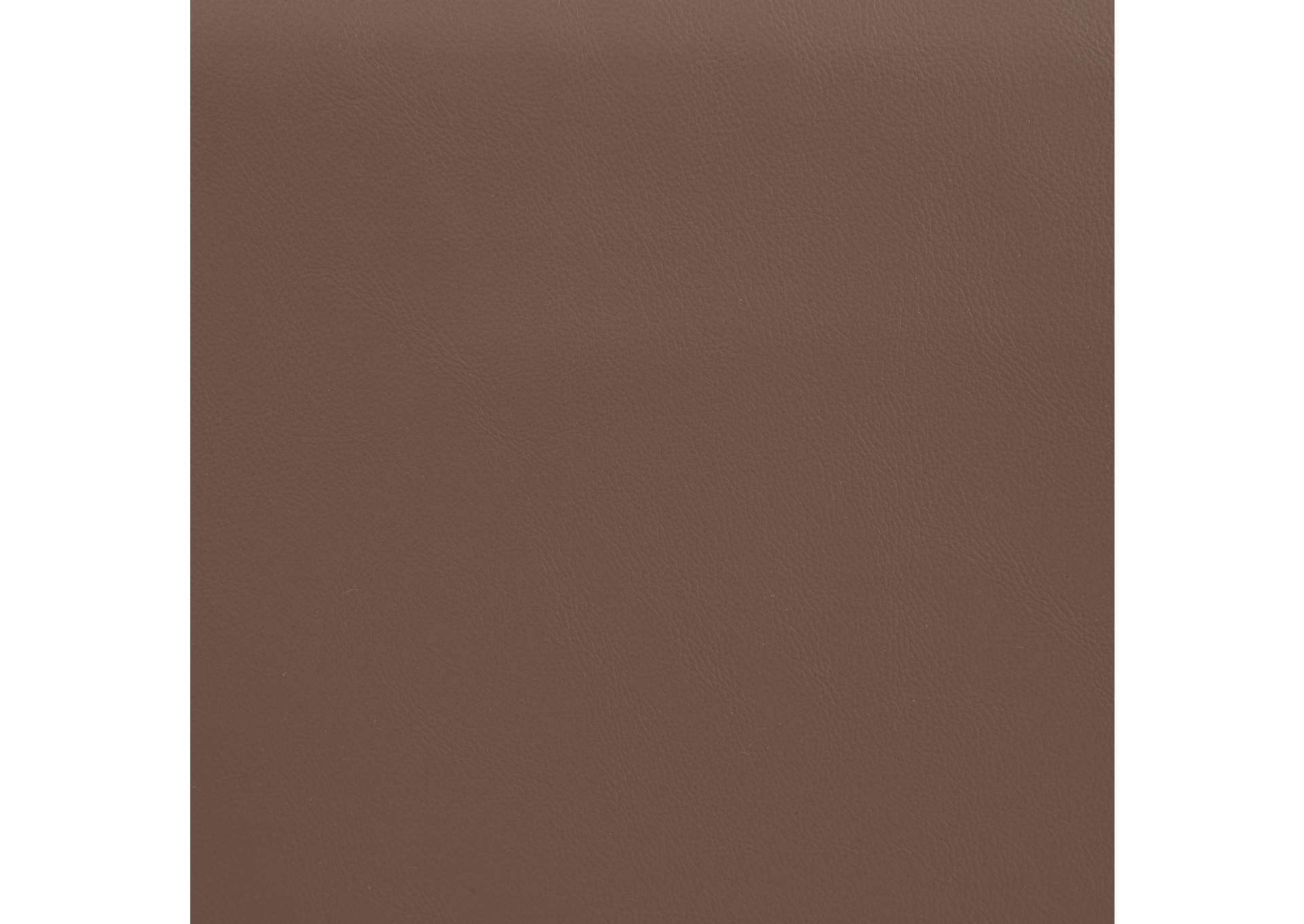 Comfy Brown Faux Leather Modular Ottoman,Meridian Furniture