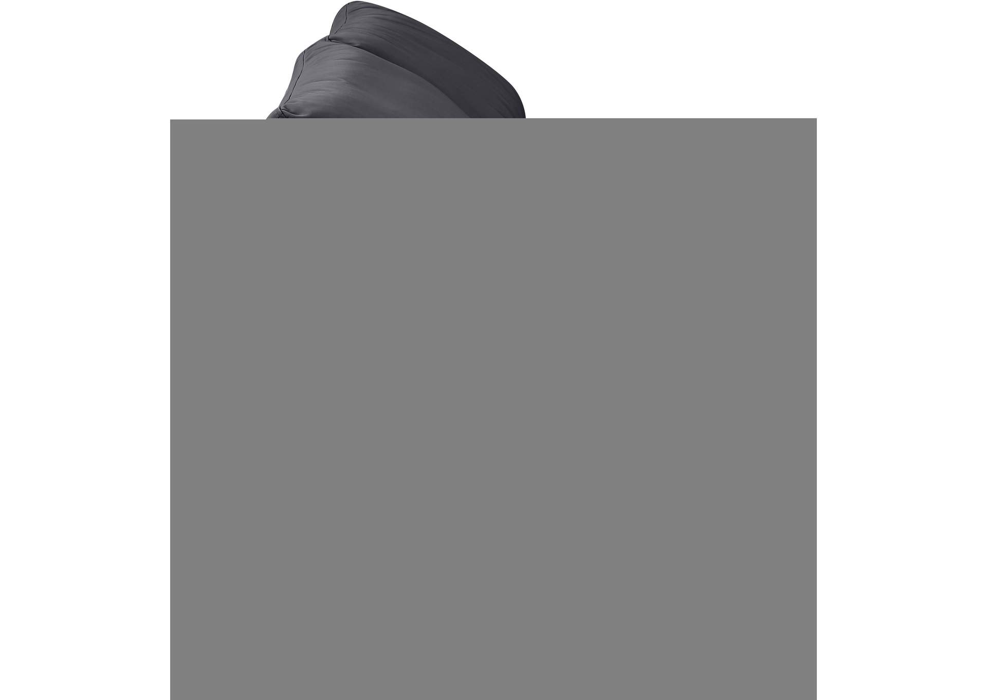 Comfy Black Velvet Modular Sofa,Meridian Furniture