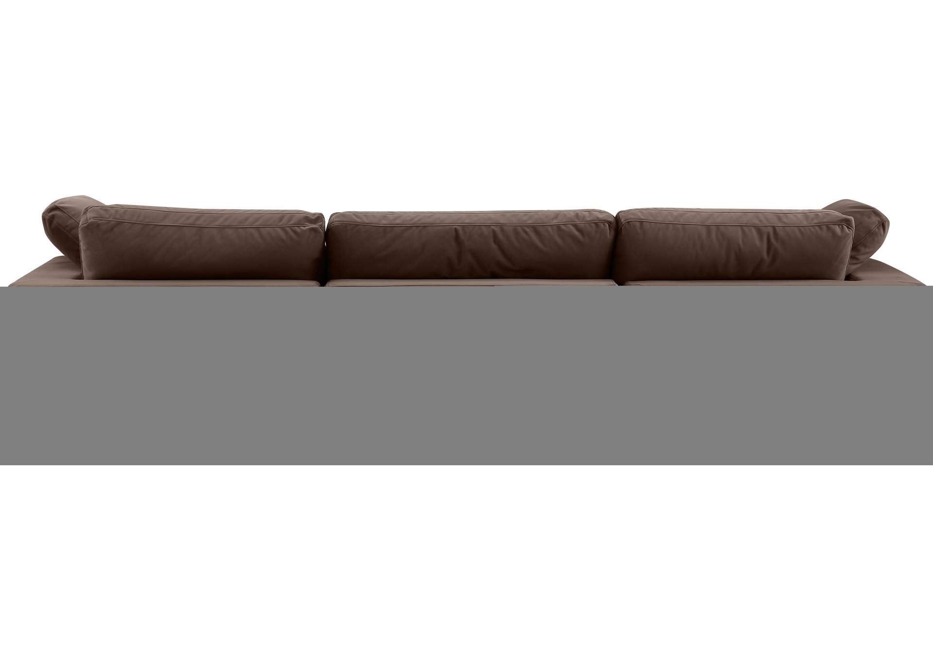 Comfy Brown Velvet Modular Sofa,Meridian Furniture