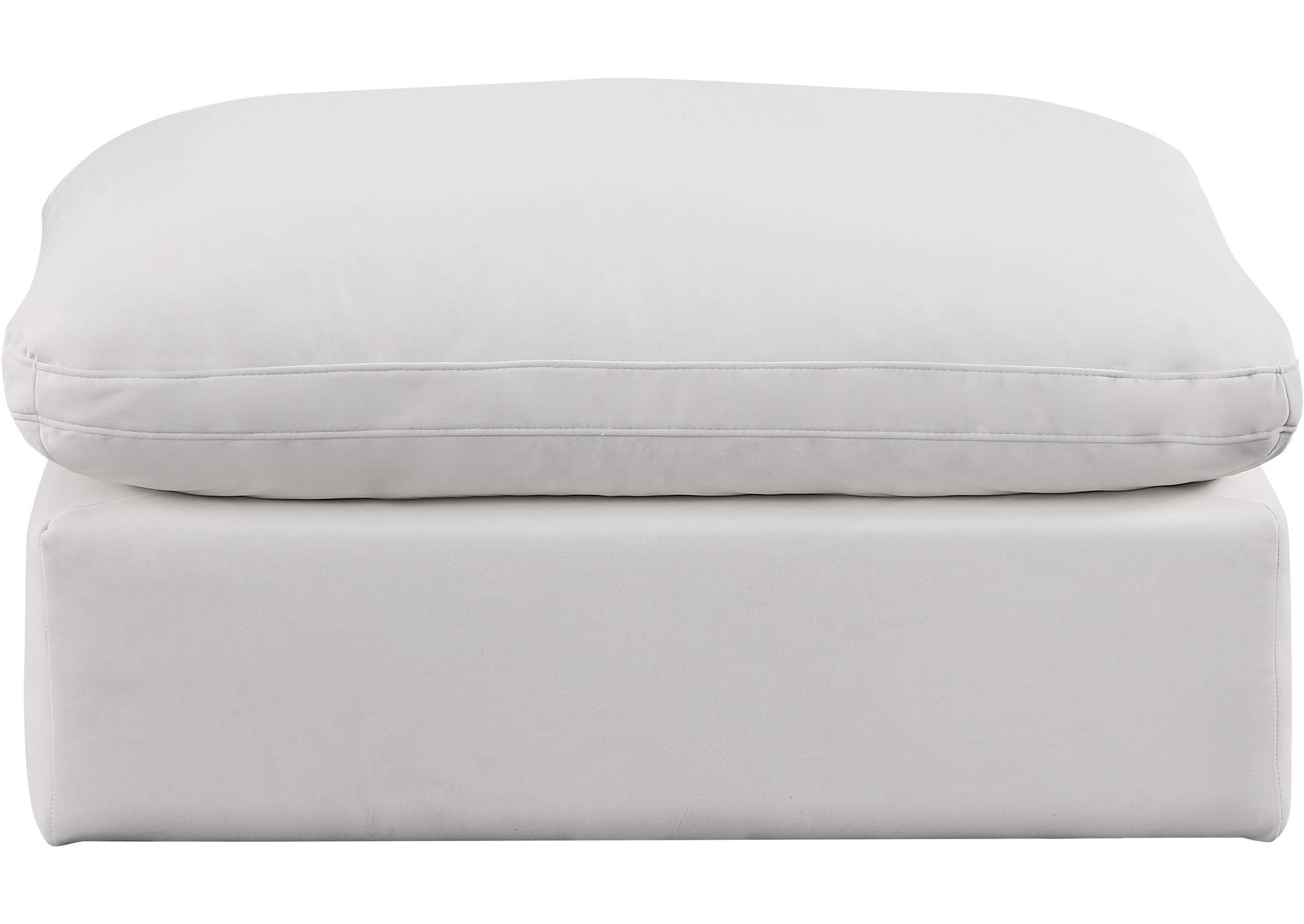 Comfy Cream Velvet Modular Ottoman,Meridian Furniture