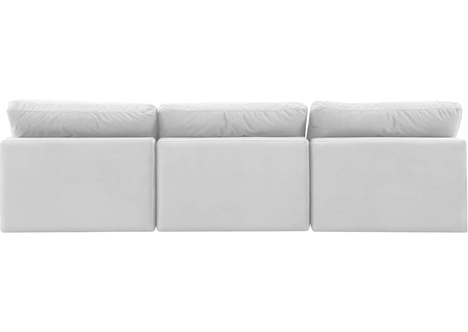 Comfy Cream Velvet Modular Sofa,Meridian Furniture