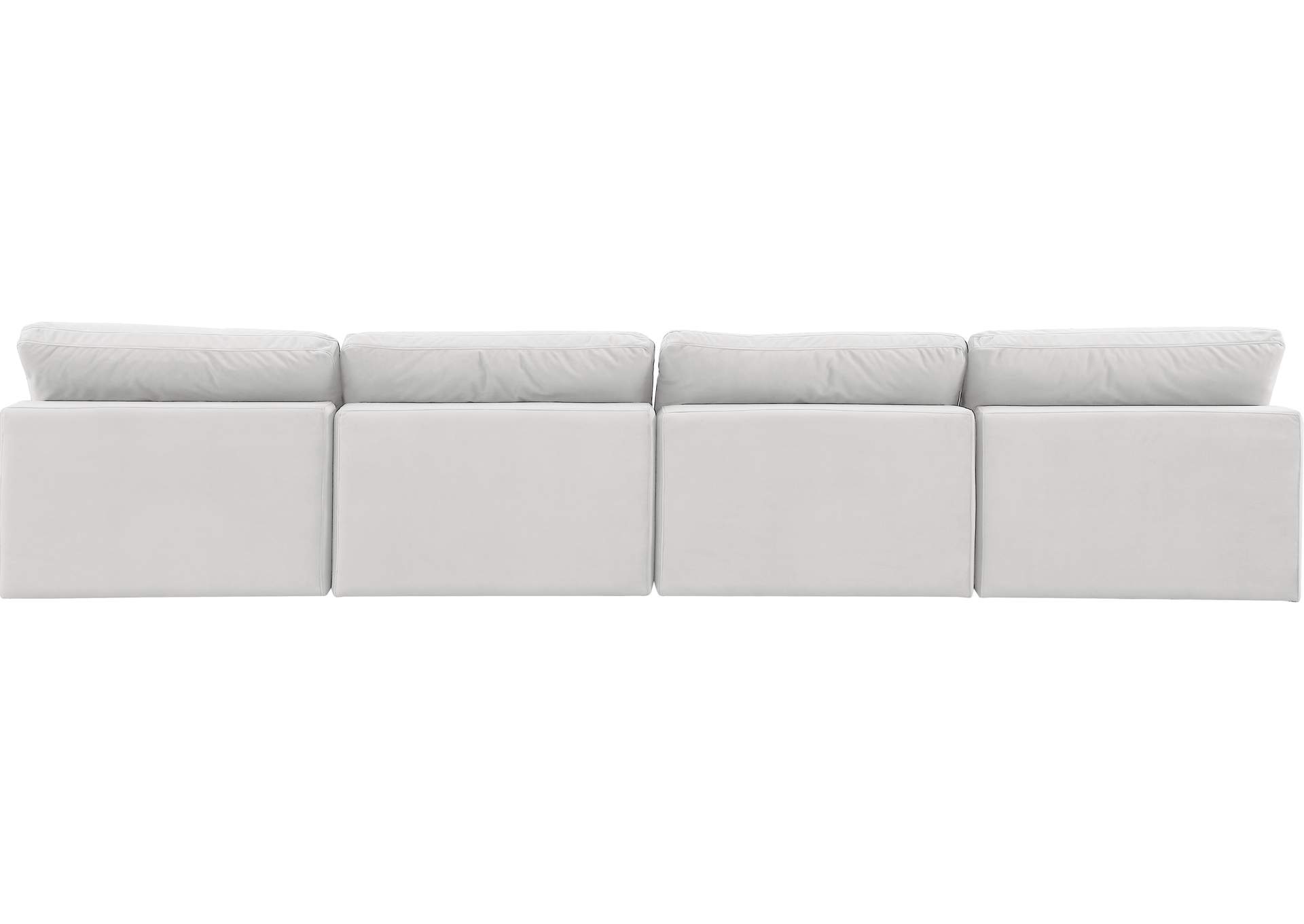 Comfy Cream Velvet Modular Sofa,Meridian Furniture