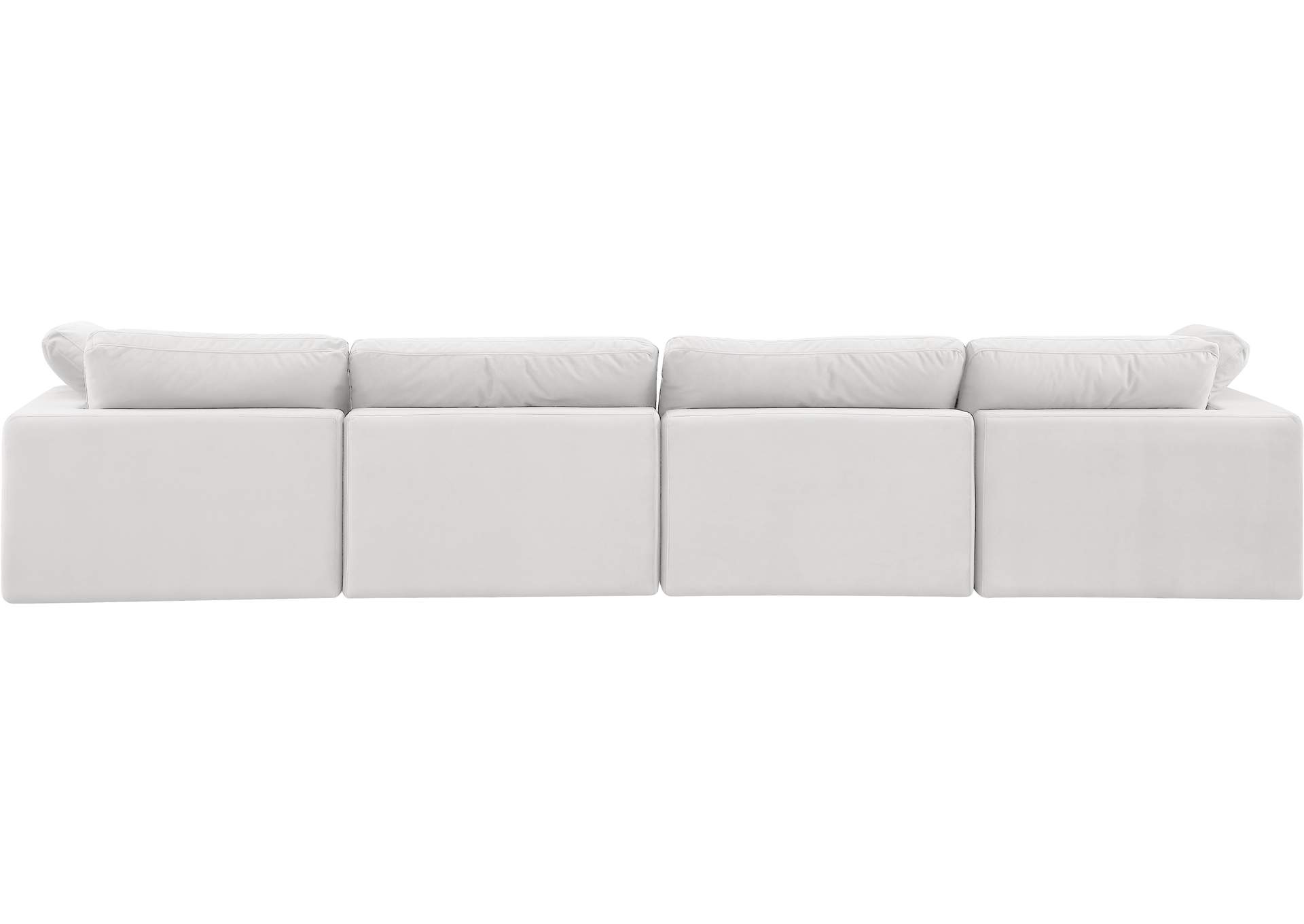 Comfy Cream Velvet Modular Sofa,Meridian Furniture