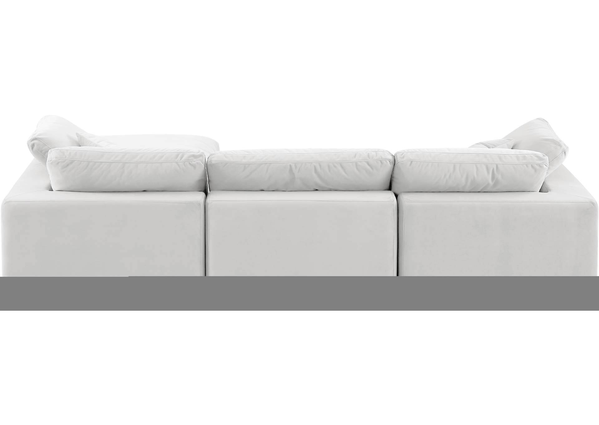 Comfy Cream Velvet Modular Sectional,Meridian Furniture