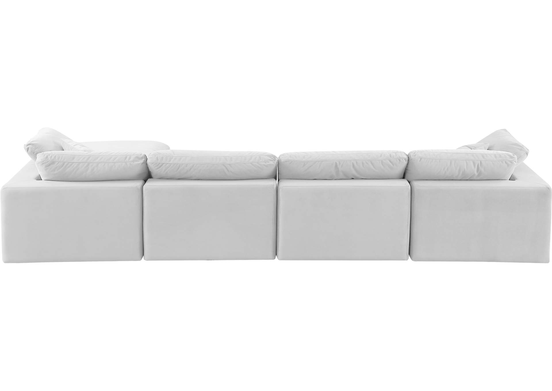 Comfy Cream Velvet Modular Sectional,Meridian Furniture